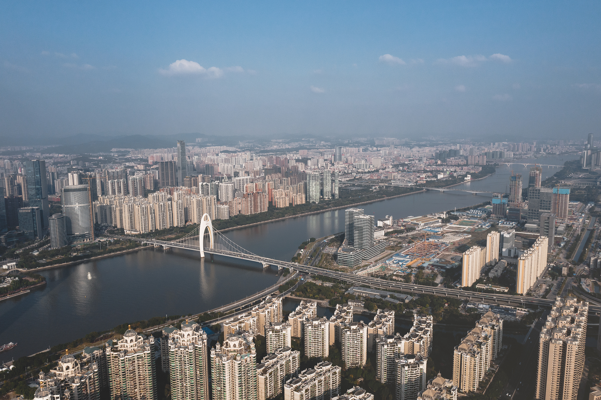 cityscape of guangzhou china