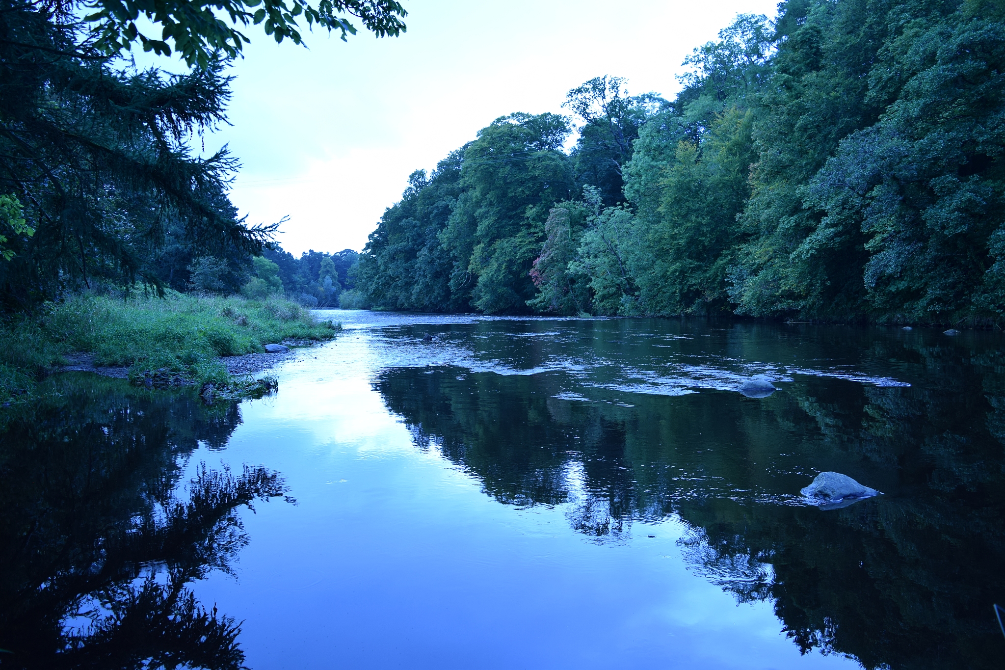 slow flowing river