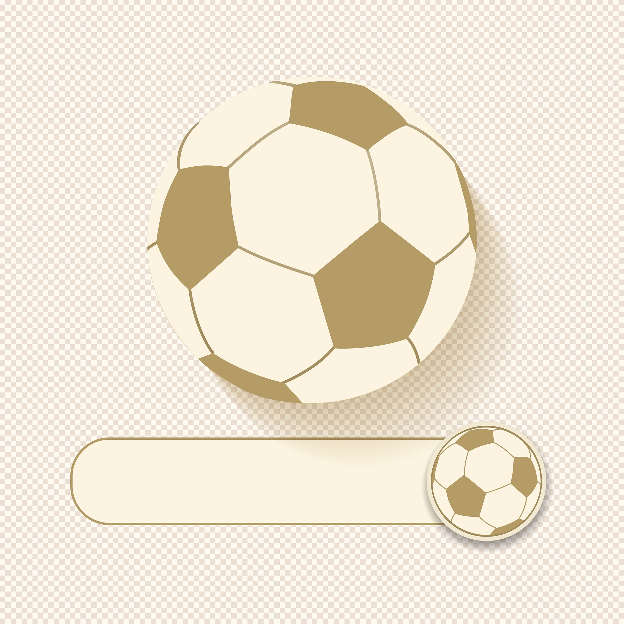 football and banner