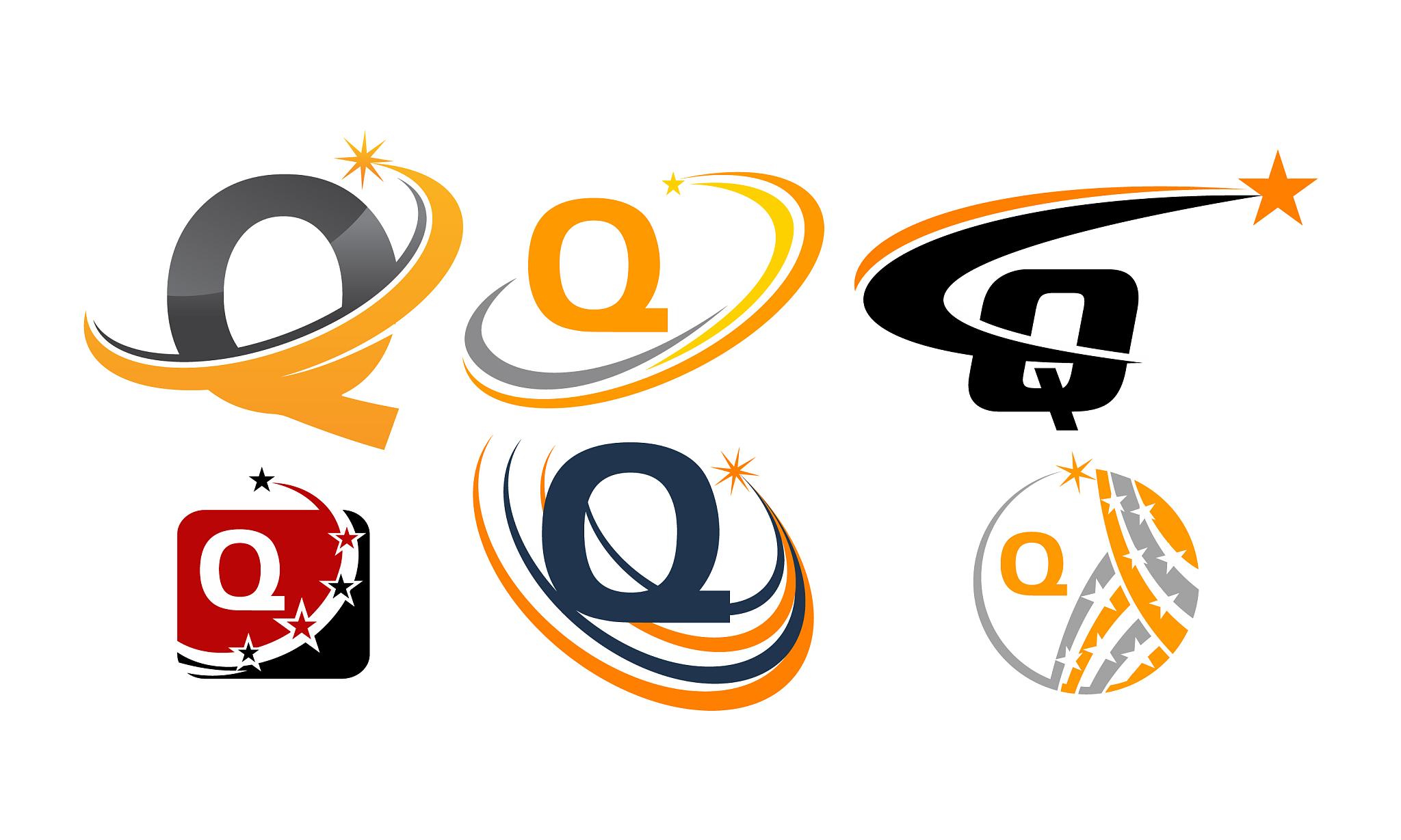 logotype q modern template set