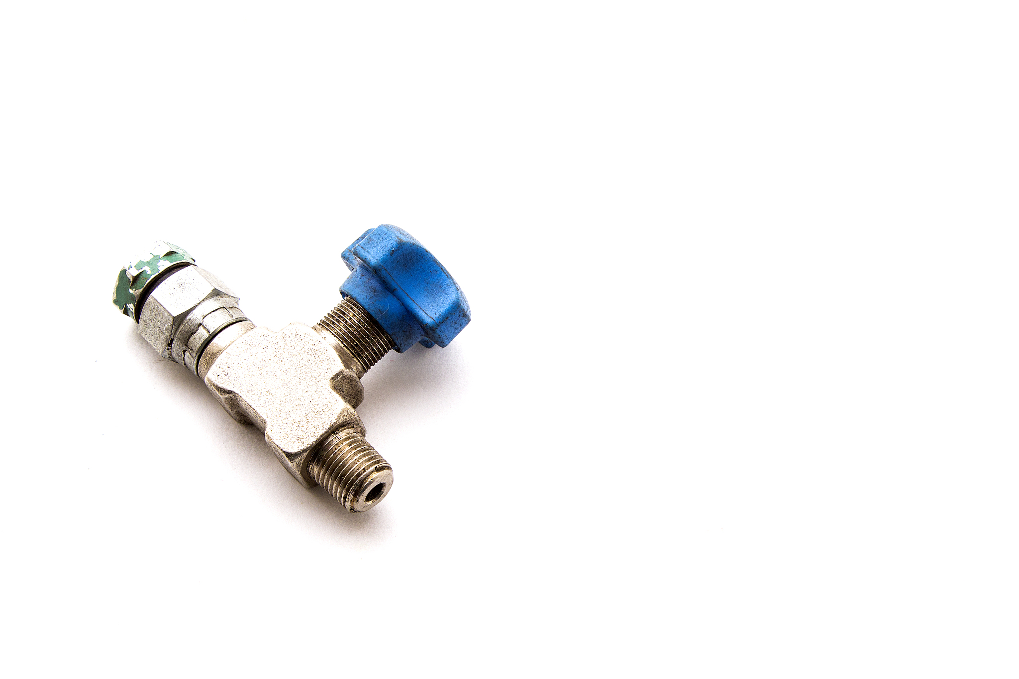 ball valve on white background