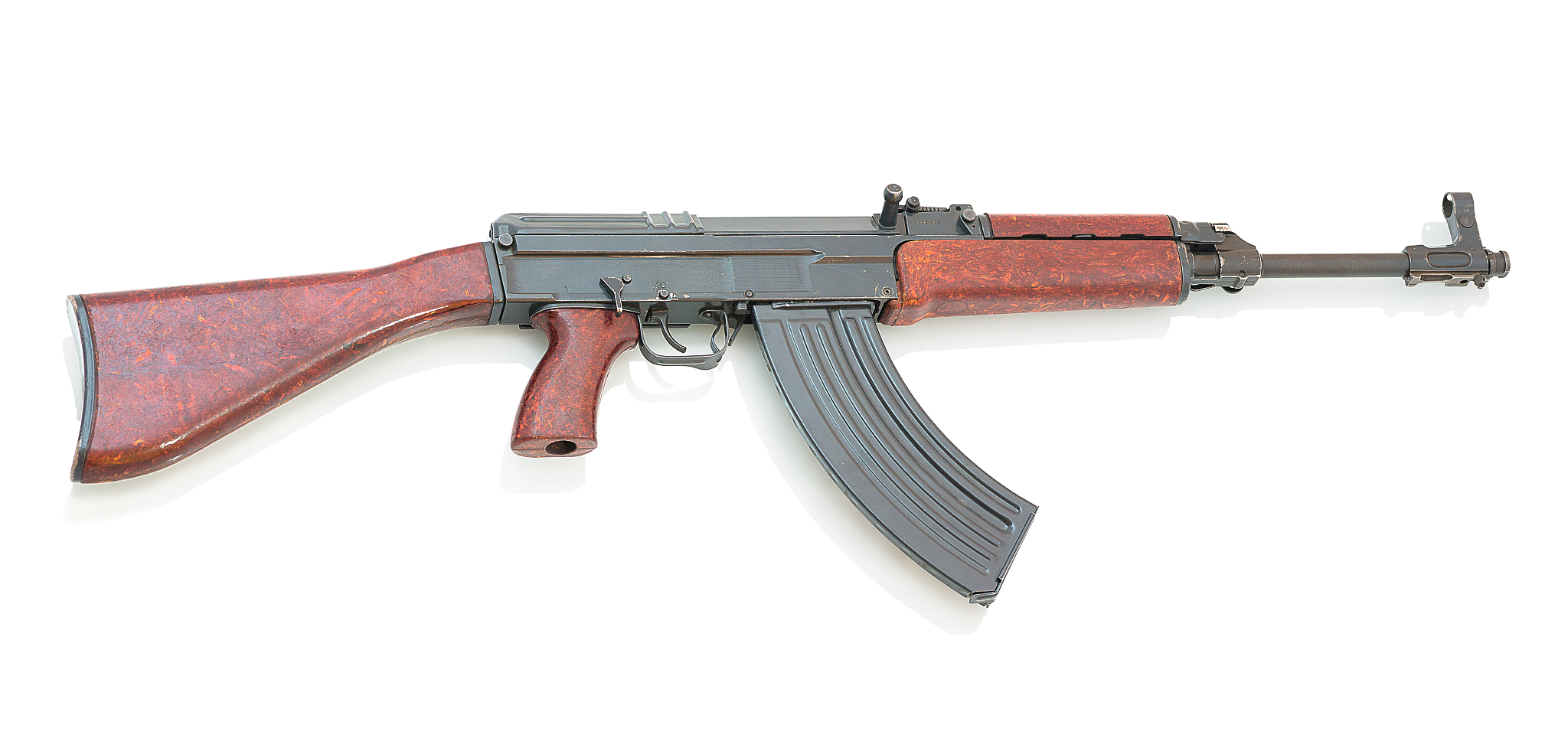 czechoslovakian assault rifle isolated on white background with 