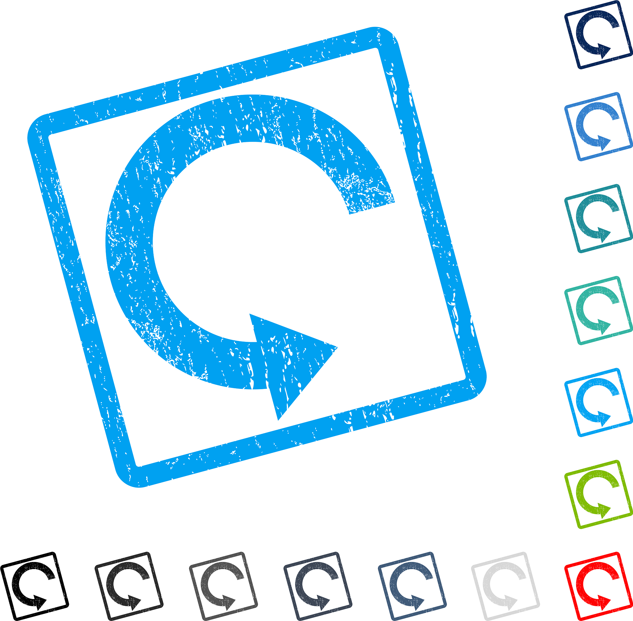 rotate right icon rubber watermark