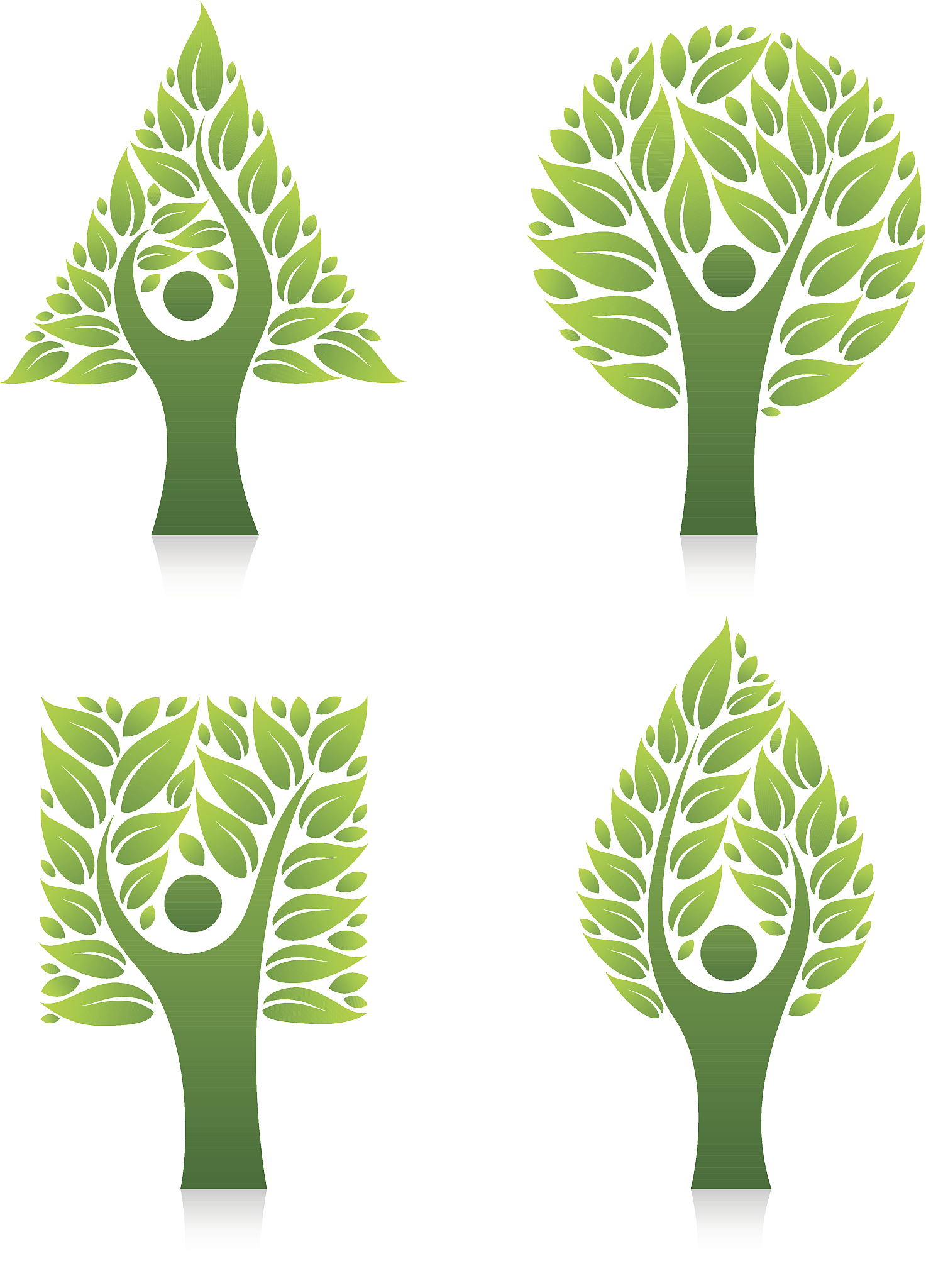 人,<strong>树</strong>,环境保护,白色背景,图标集,概念和主题,背景分离,生活方式,设计
