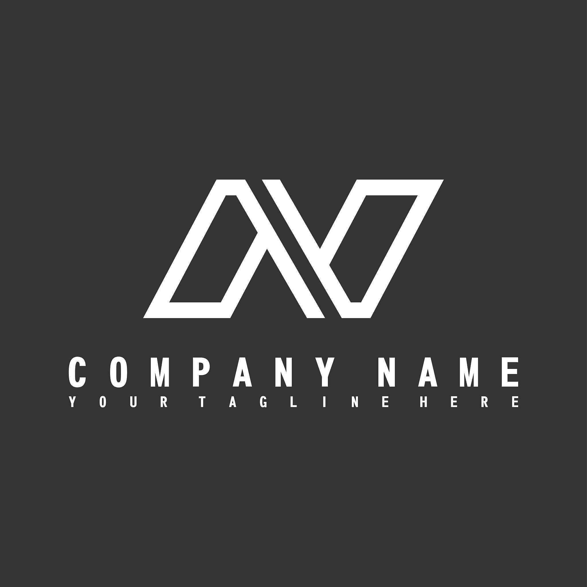 the design of the letter n is very unique
