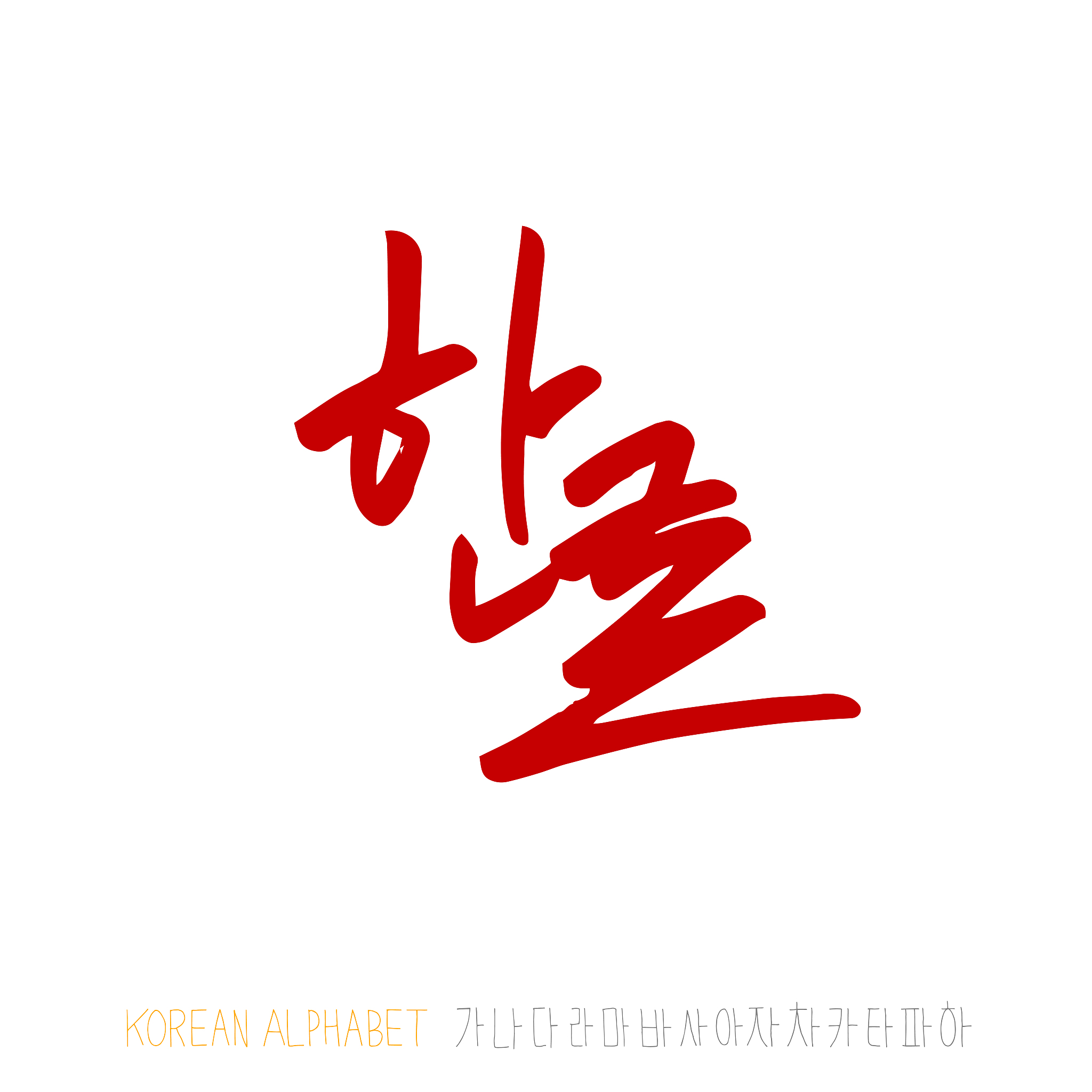korean alphabet