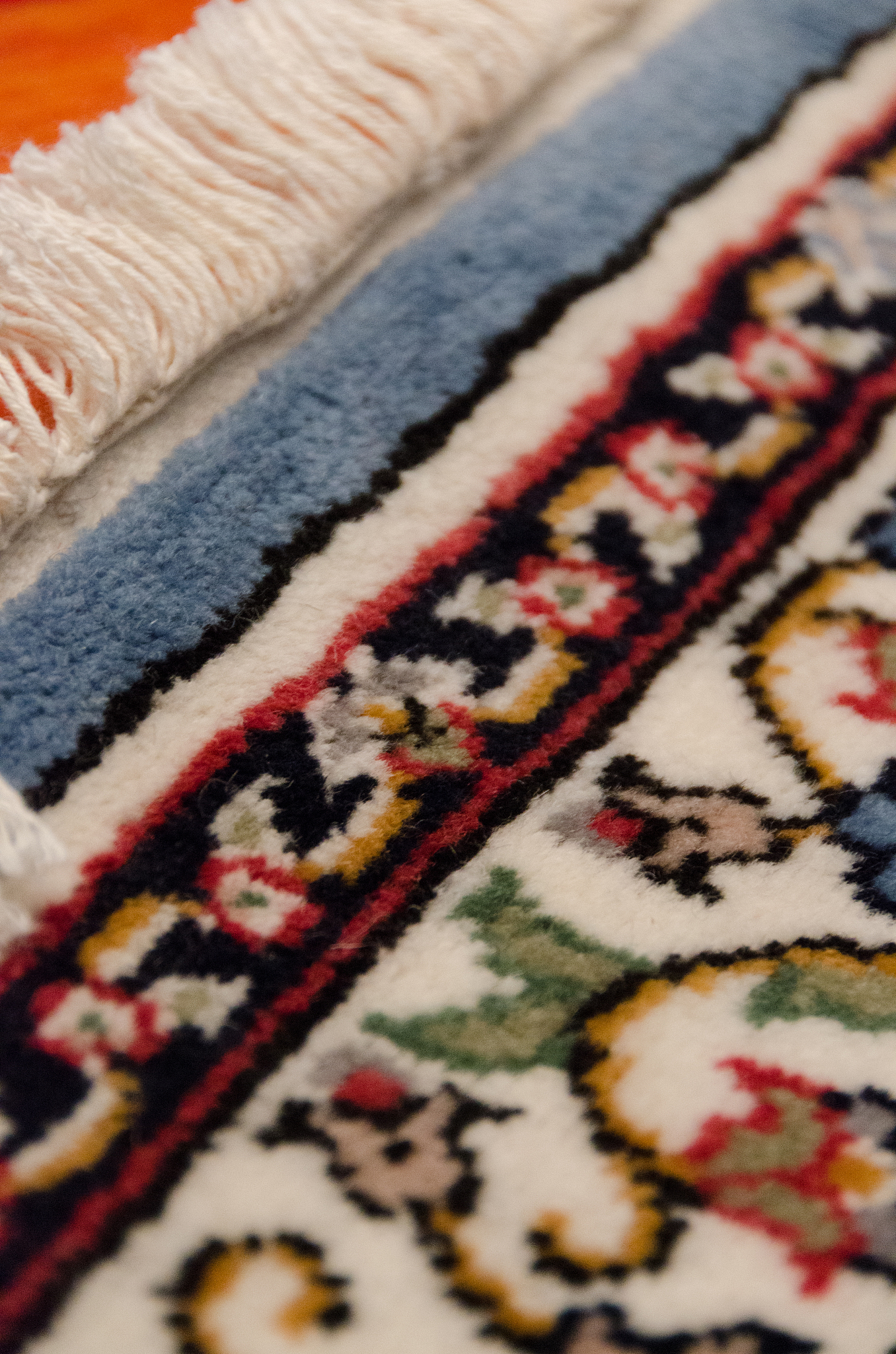 a rug in detail