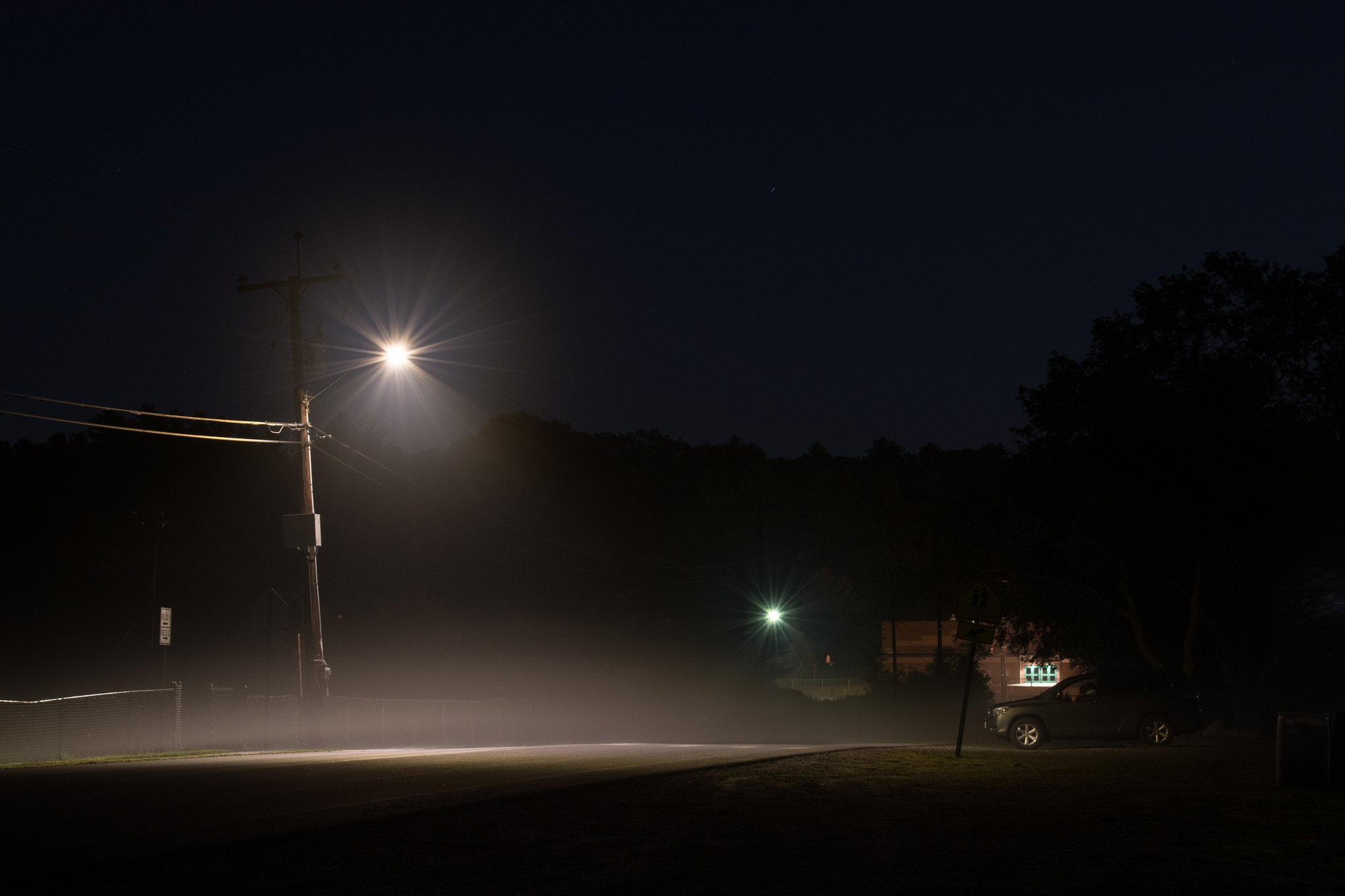 nighttime town