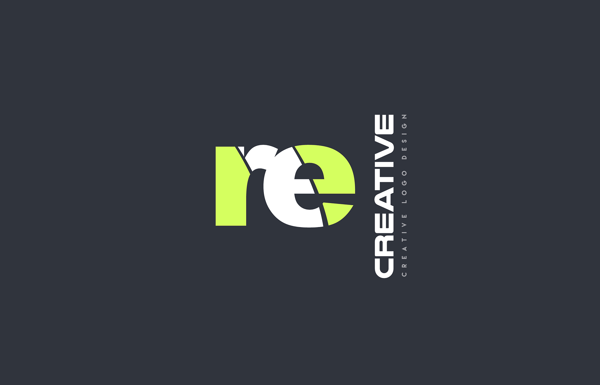 green letter re r e combination logo icon company