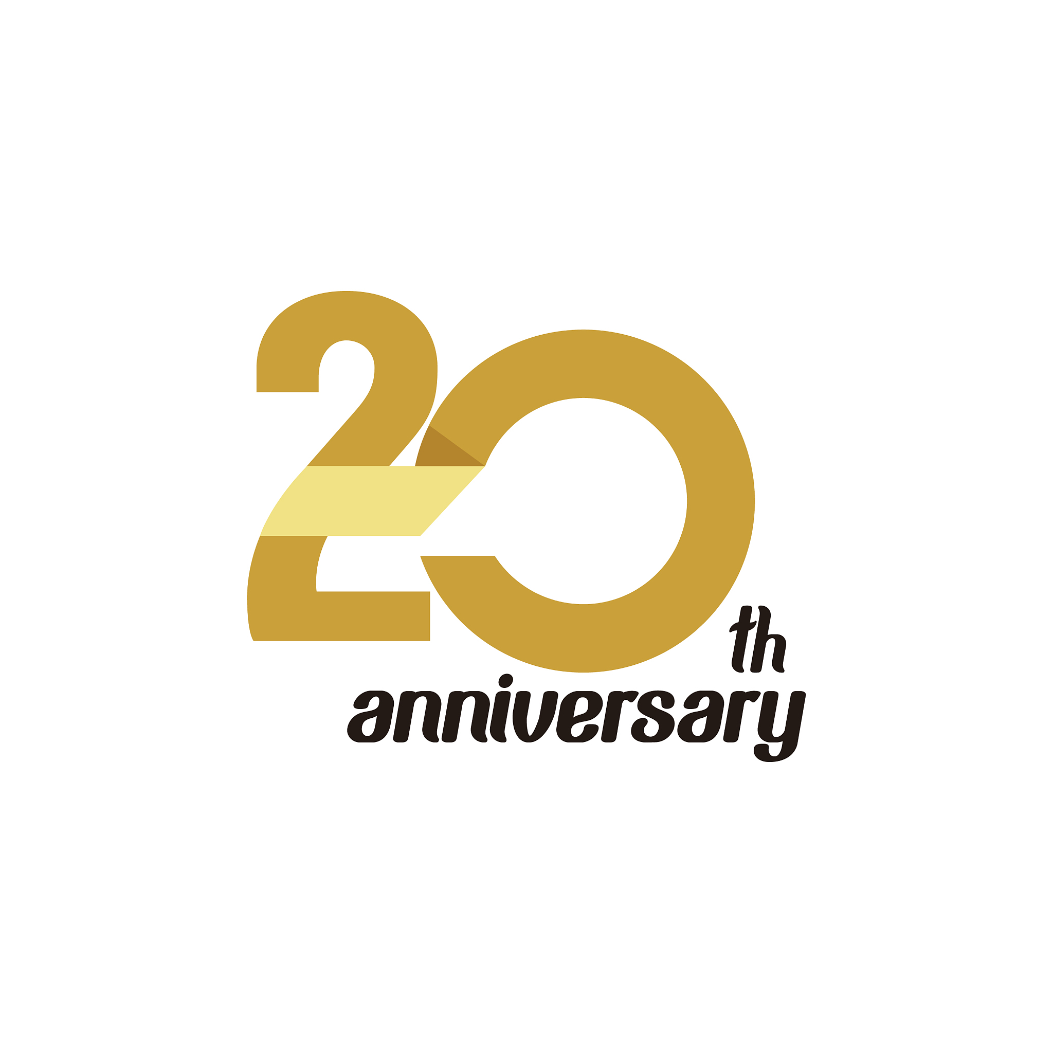 20 year anniversary template design