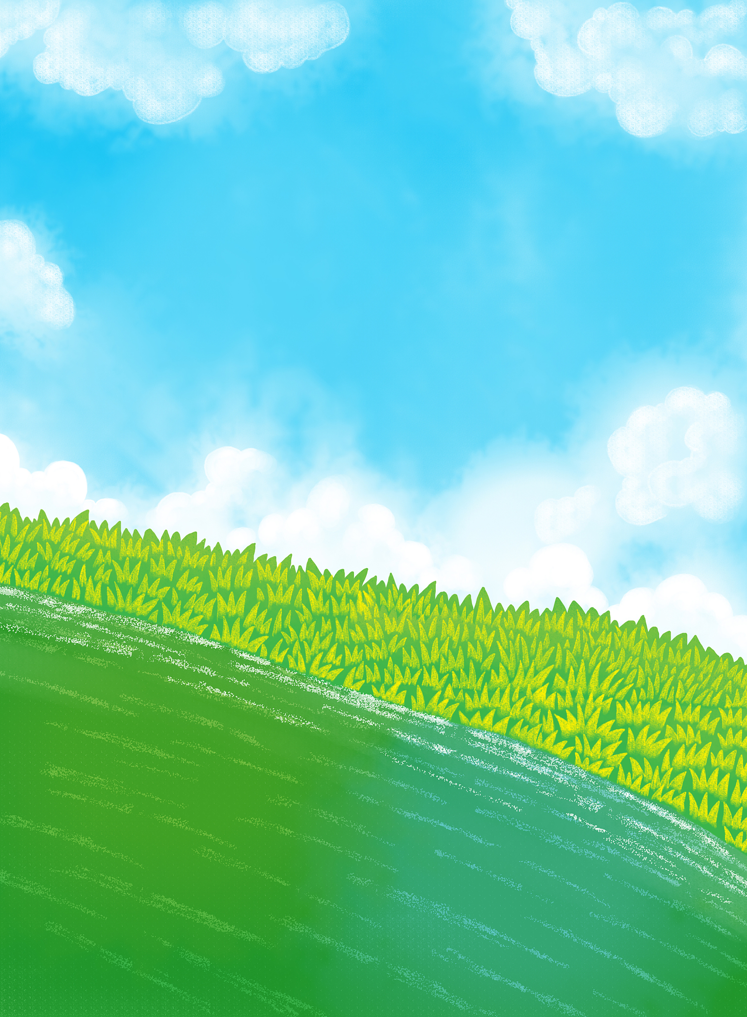 一个坐在草地上的长发女孩蓝天白云用satble diffusion提示词告诉我