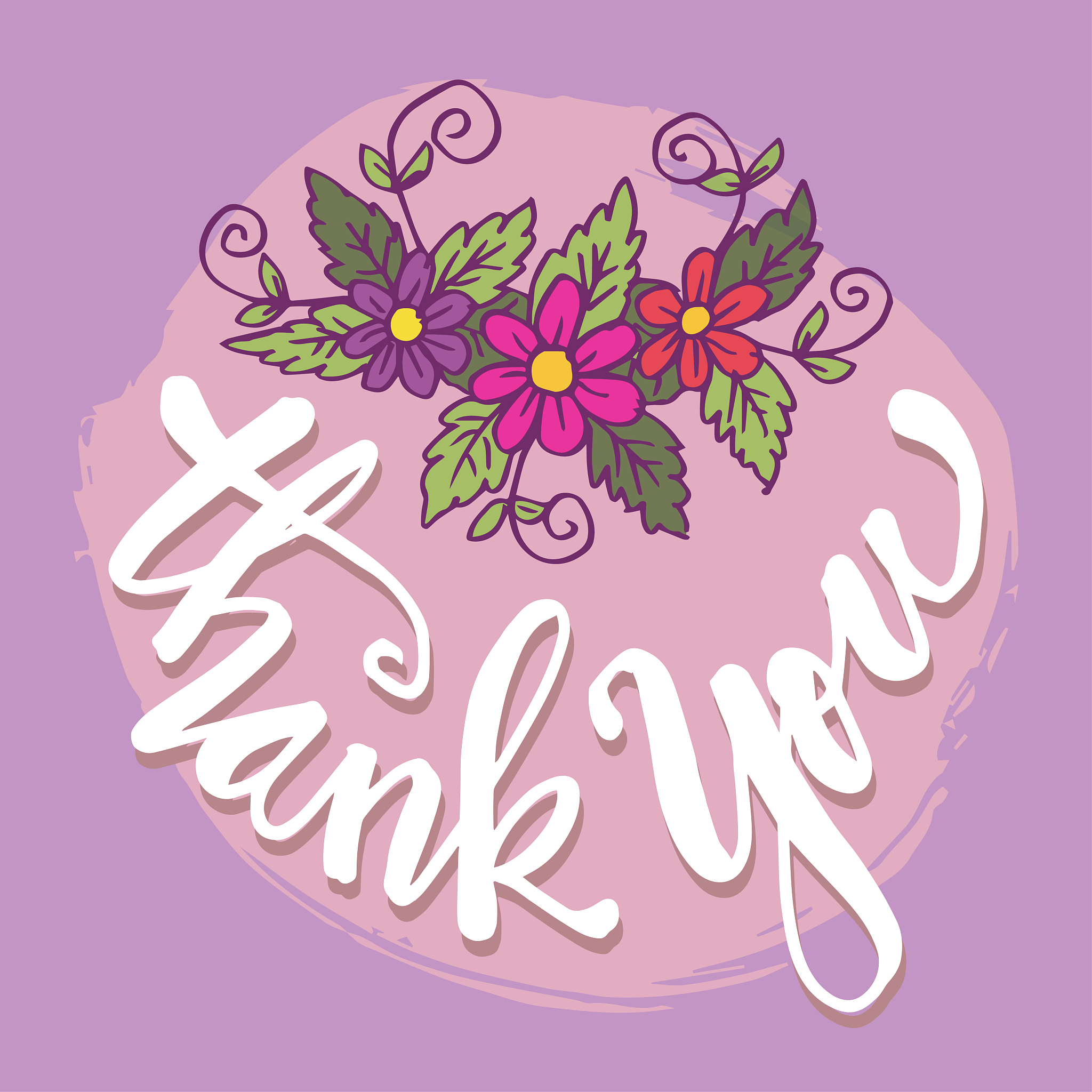thank you handwritten illustration