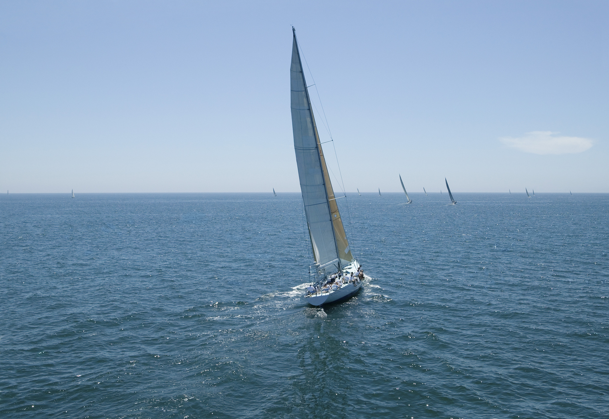 sailing race on ocean