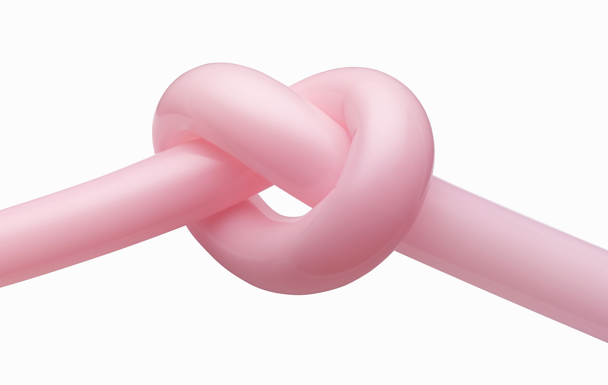 pink balloon tied in a knot