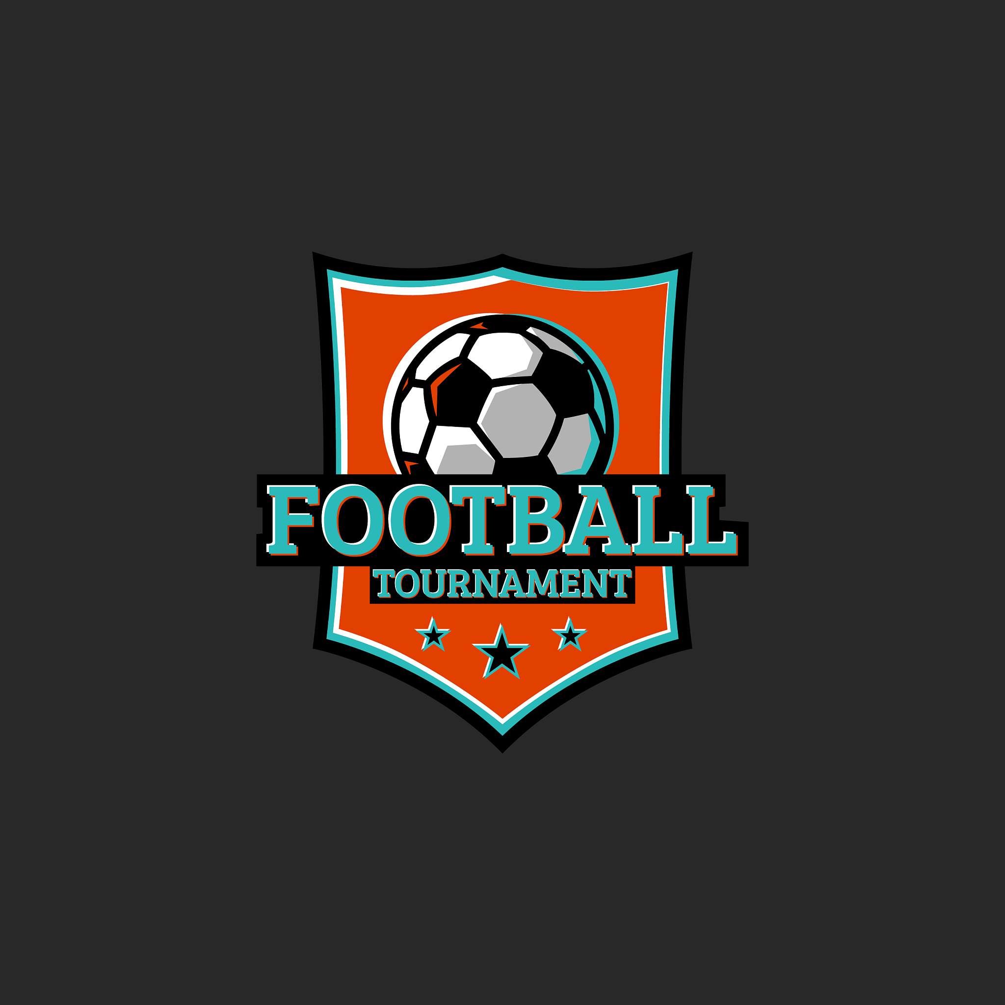 football tournament club or league sticker sport