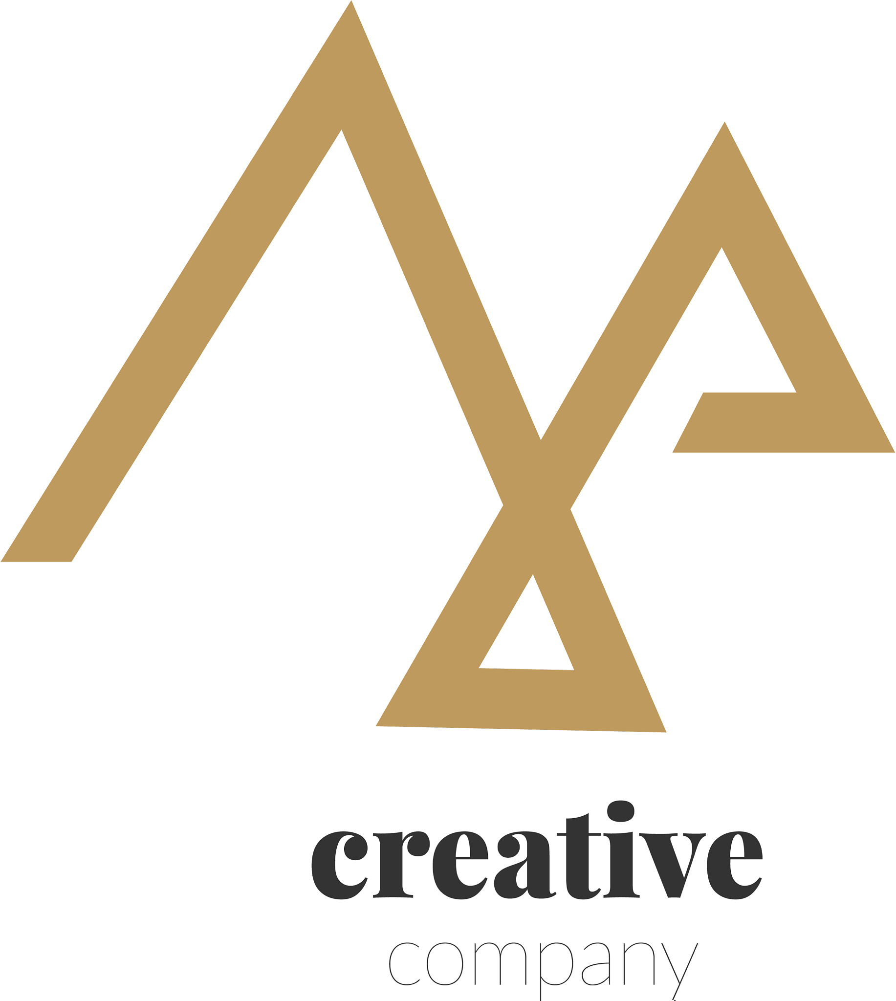 simple creative mountain design logo template