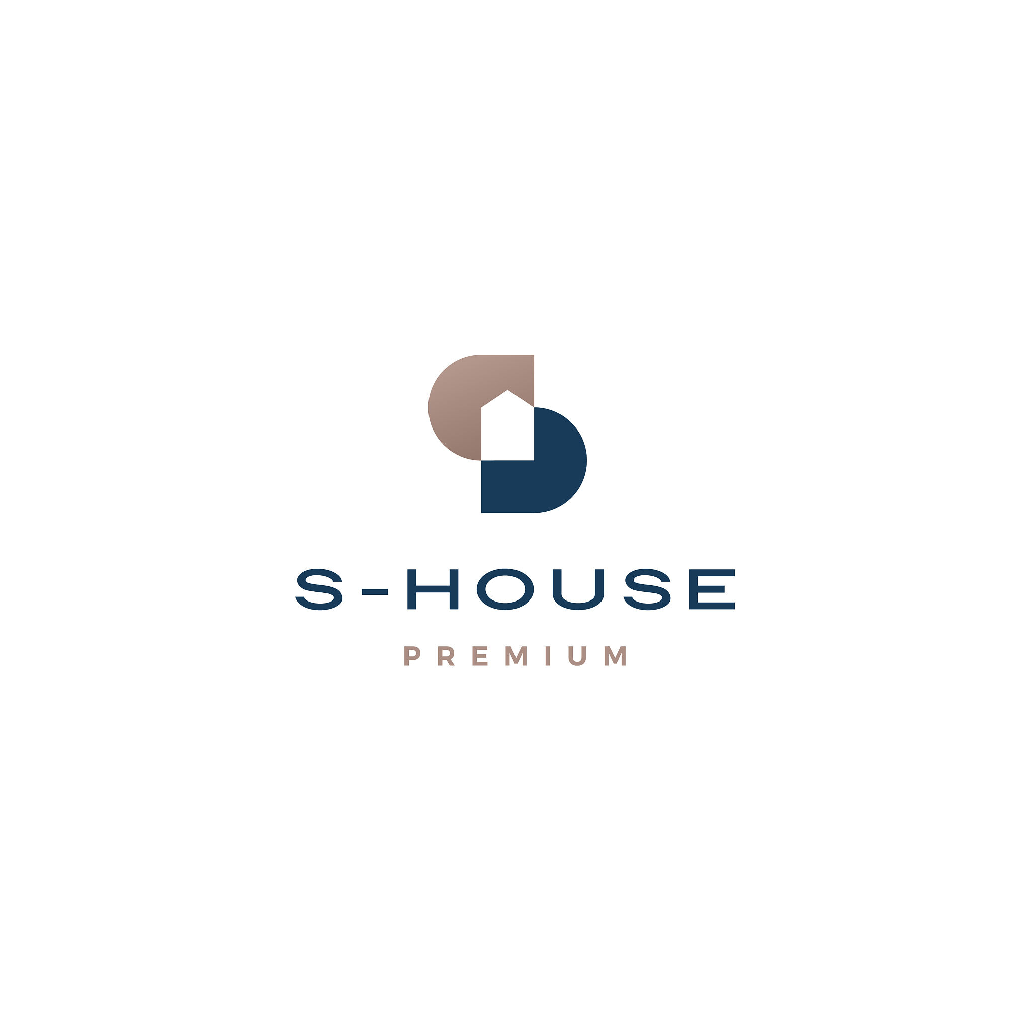 s letter house logo icon