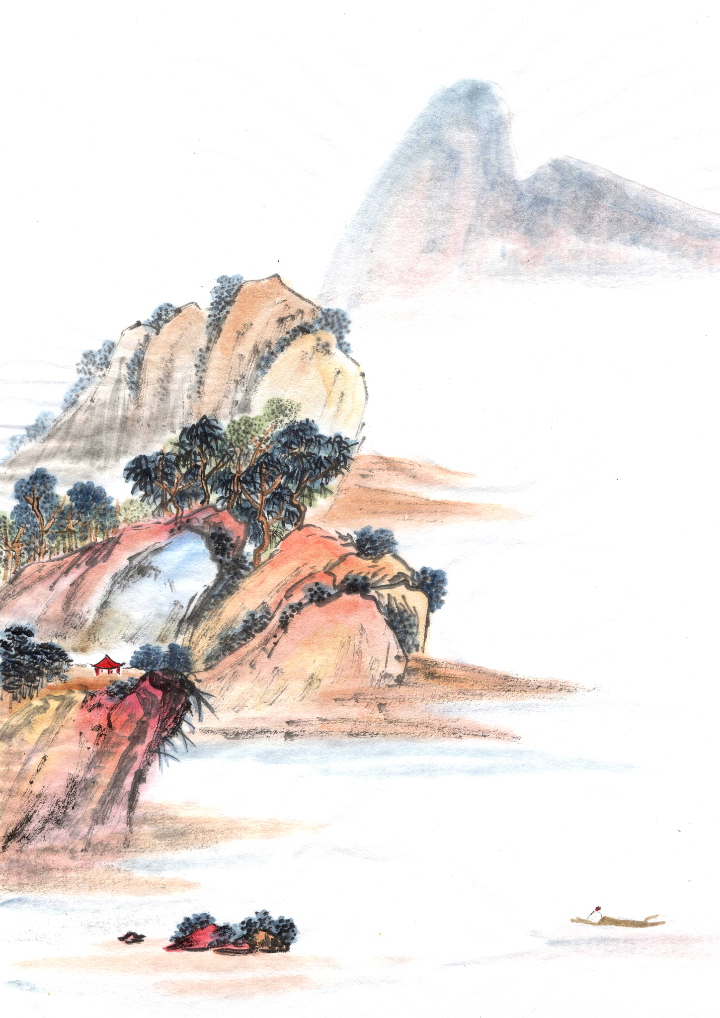 王维《鹿柴》：登高望远，心胸开阔