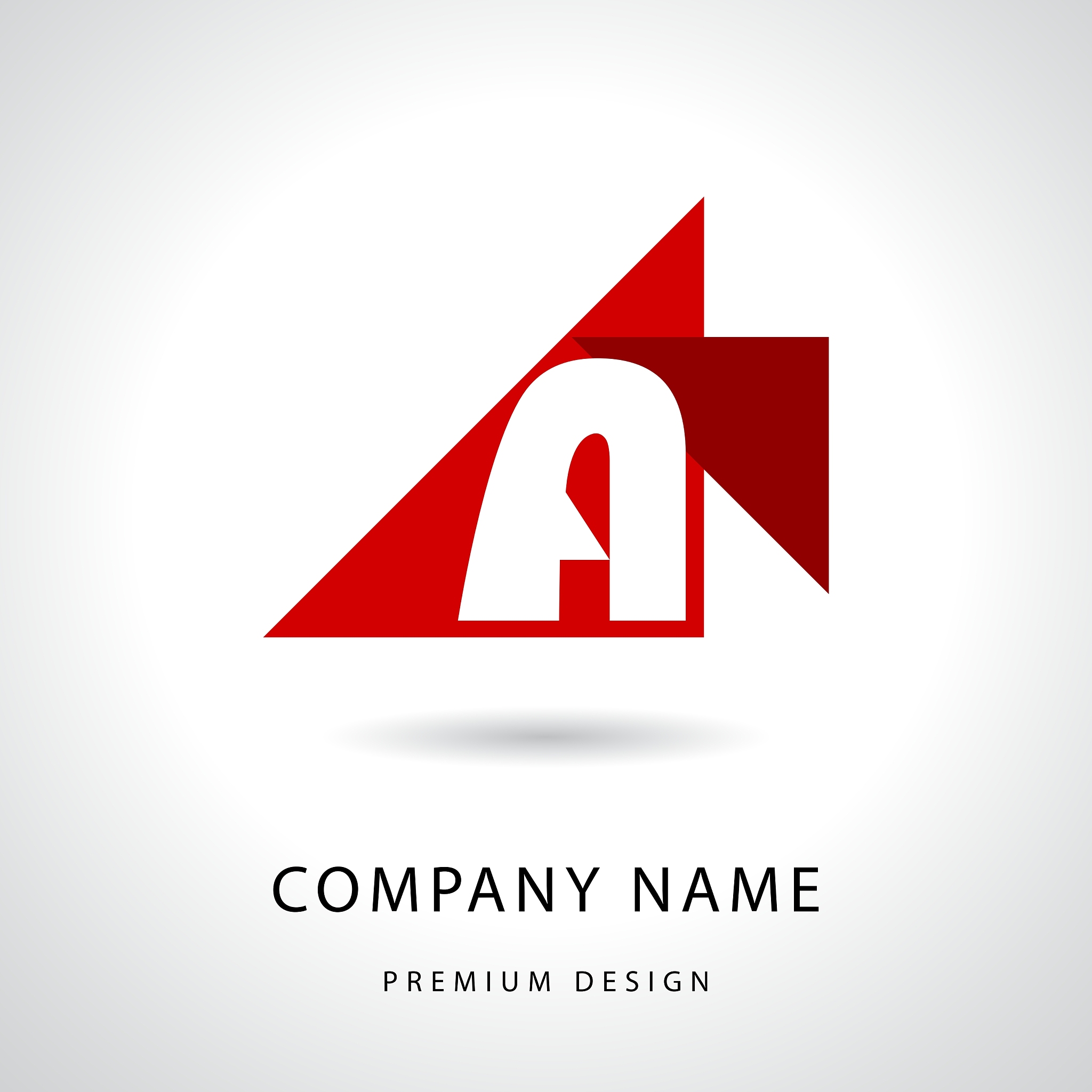 letter a logo icon design template elements