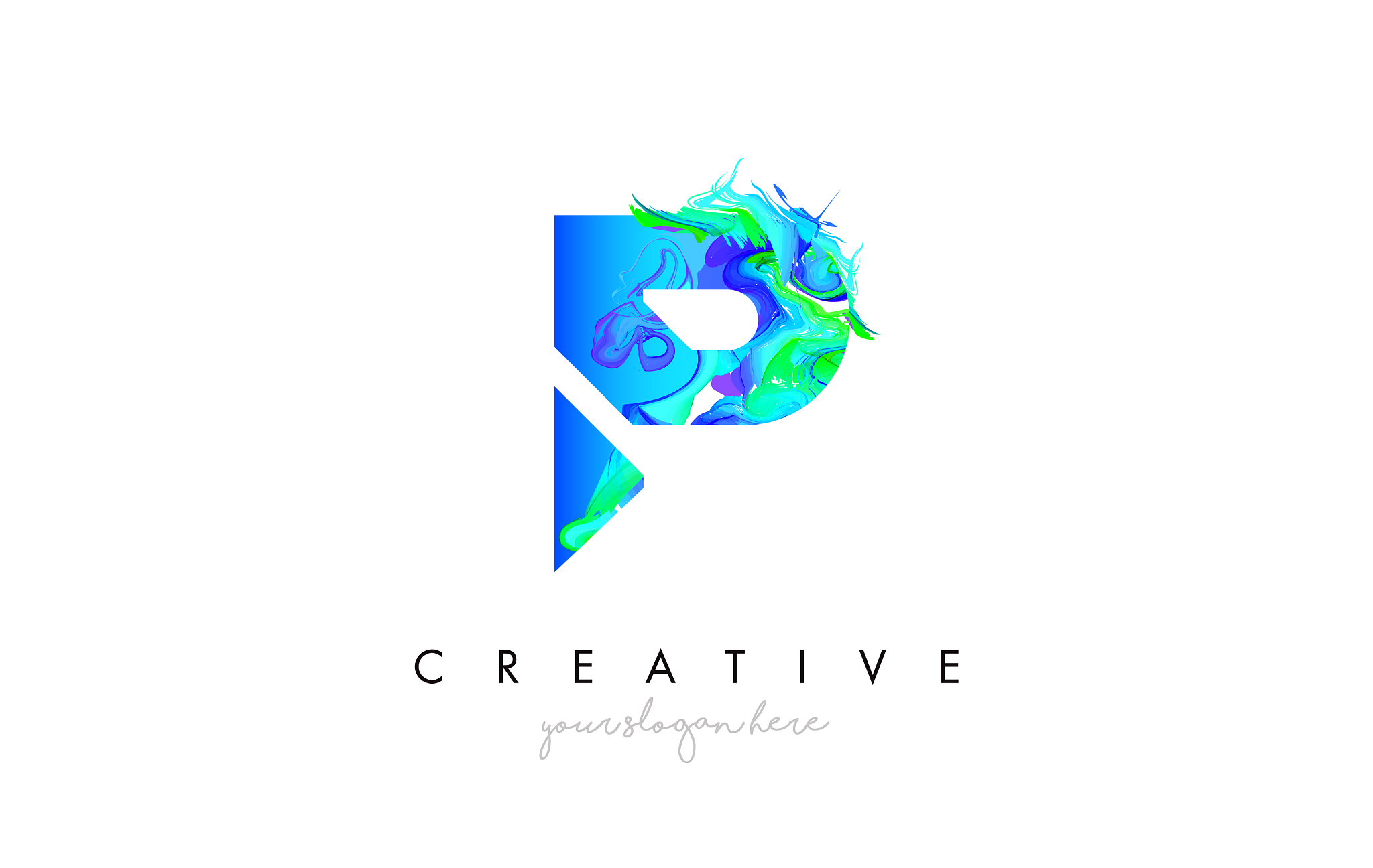 p letter icon design logo with creative artistic