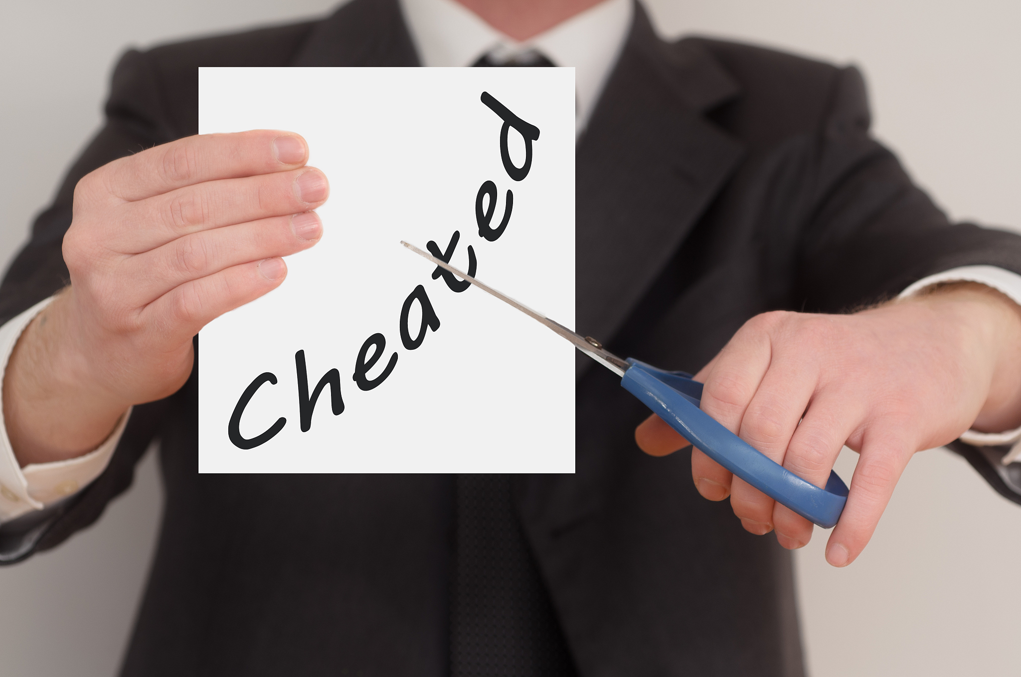 cheated, determined man healing bad emotions