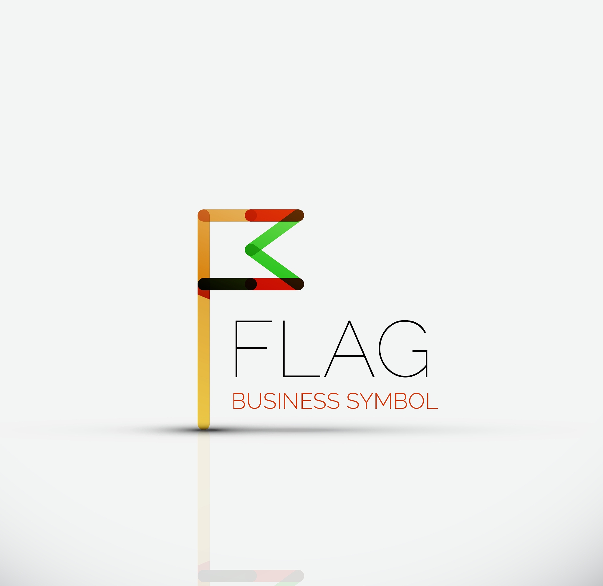 logo flag abstract linear geometric business icon