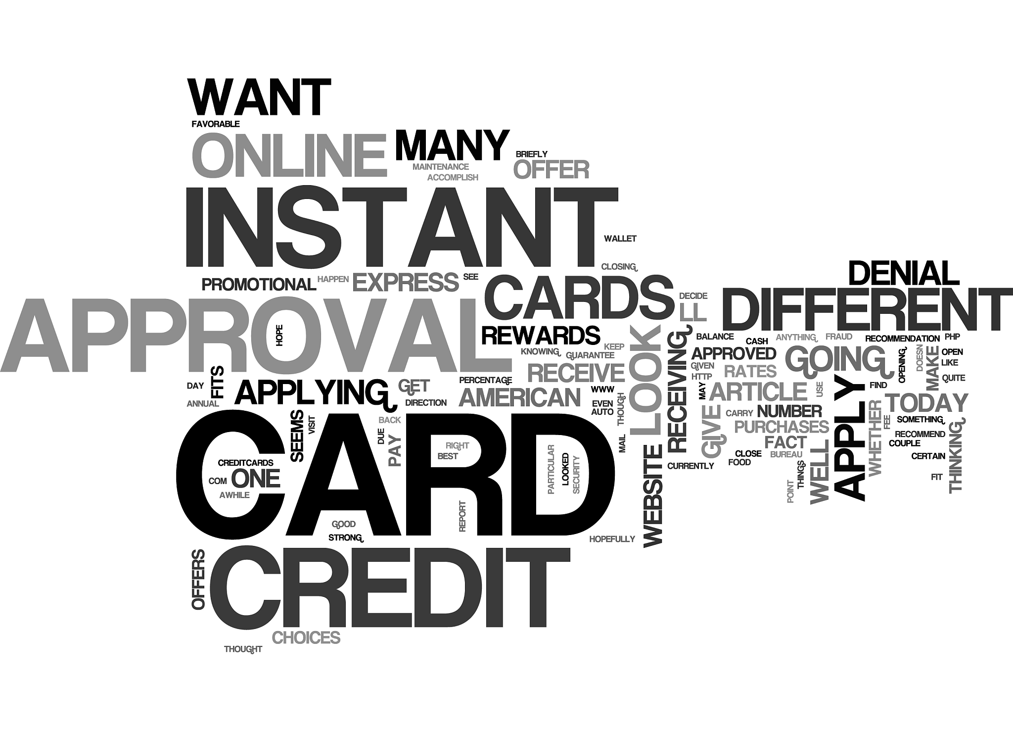 apply online canada card credit text word cloud