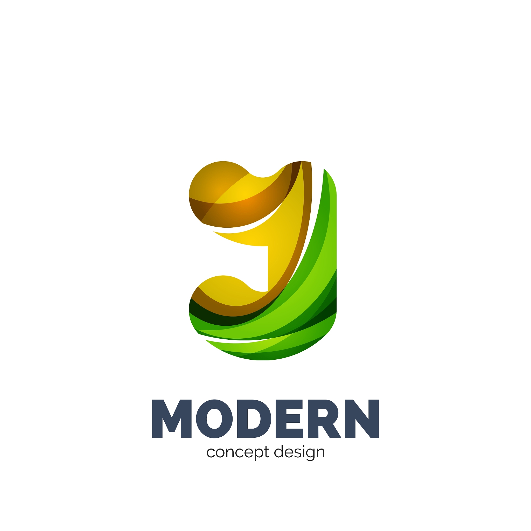 modern abstract futuristic logo
