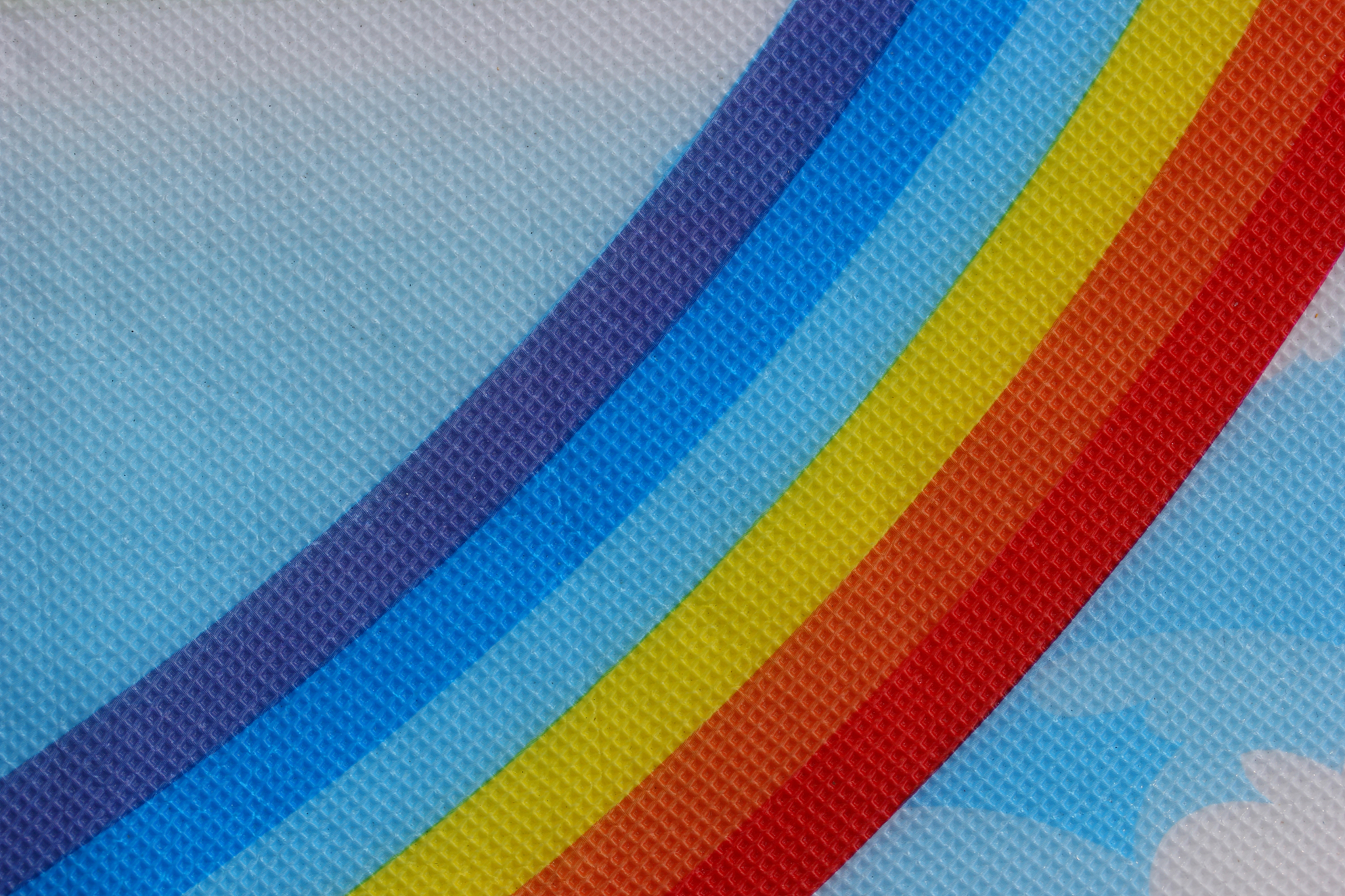 closeup a pattern plastic sheet