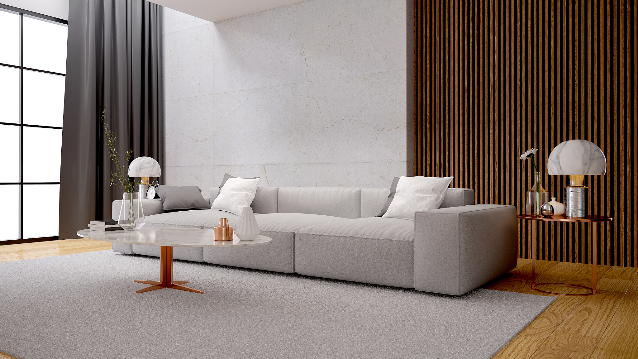 modern luxury white  living room interior design, white sofa wit