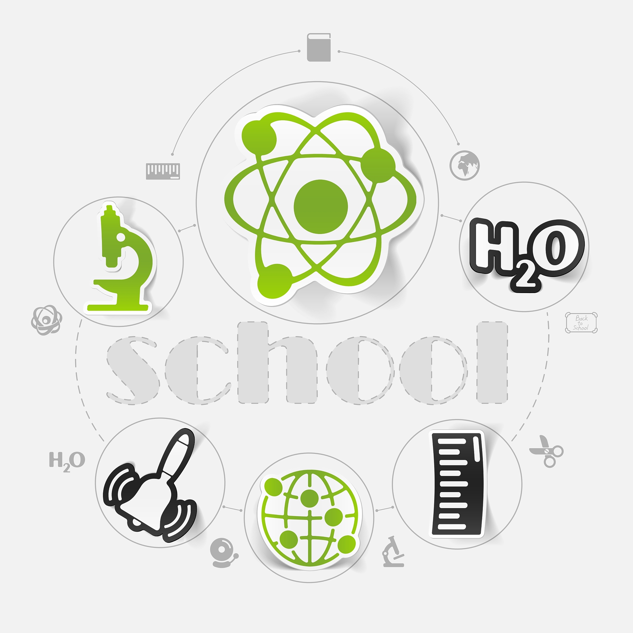 education sticker infographic