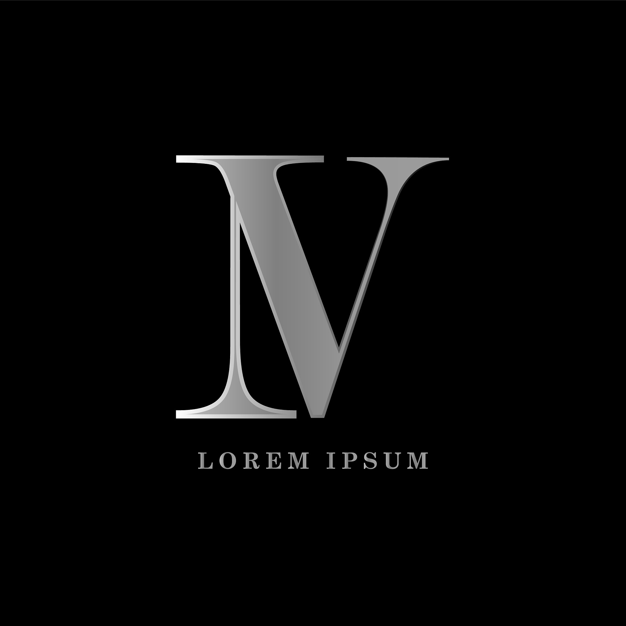 mn initial monogram logo
