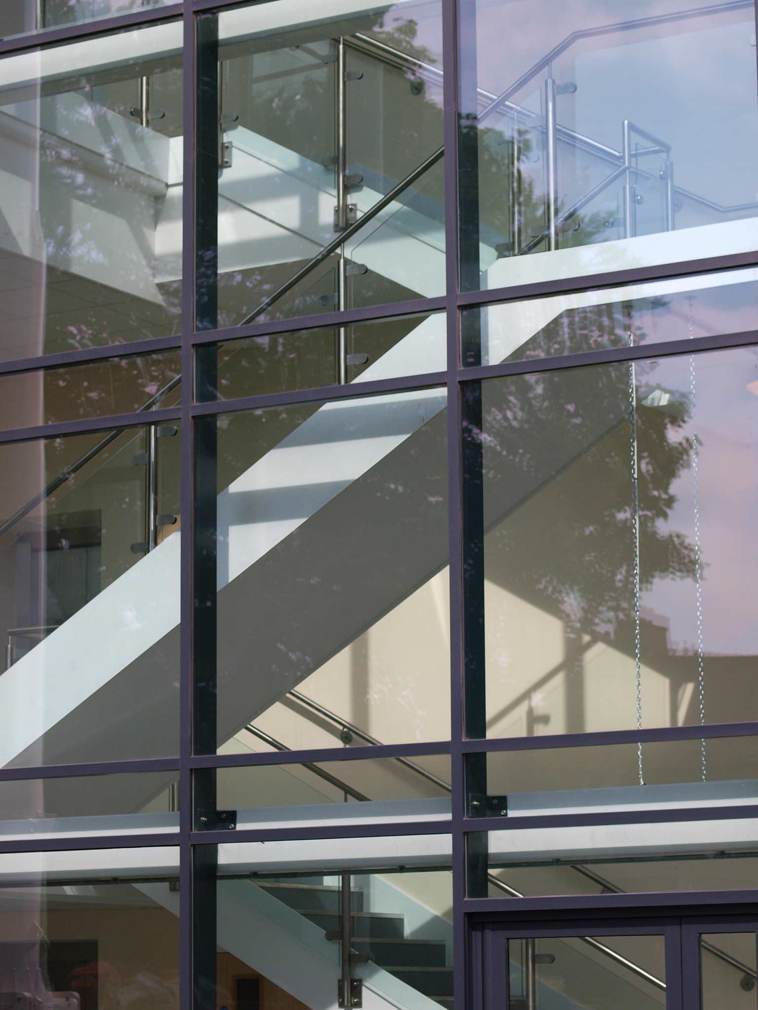 modern stair well