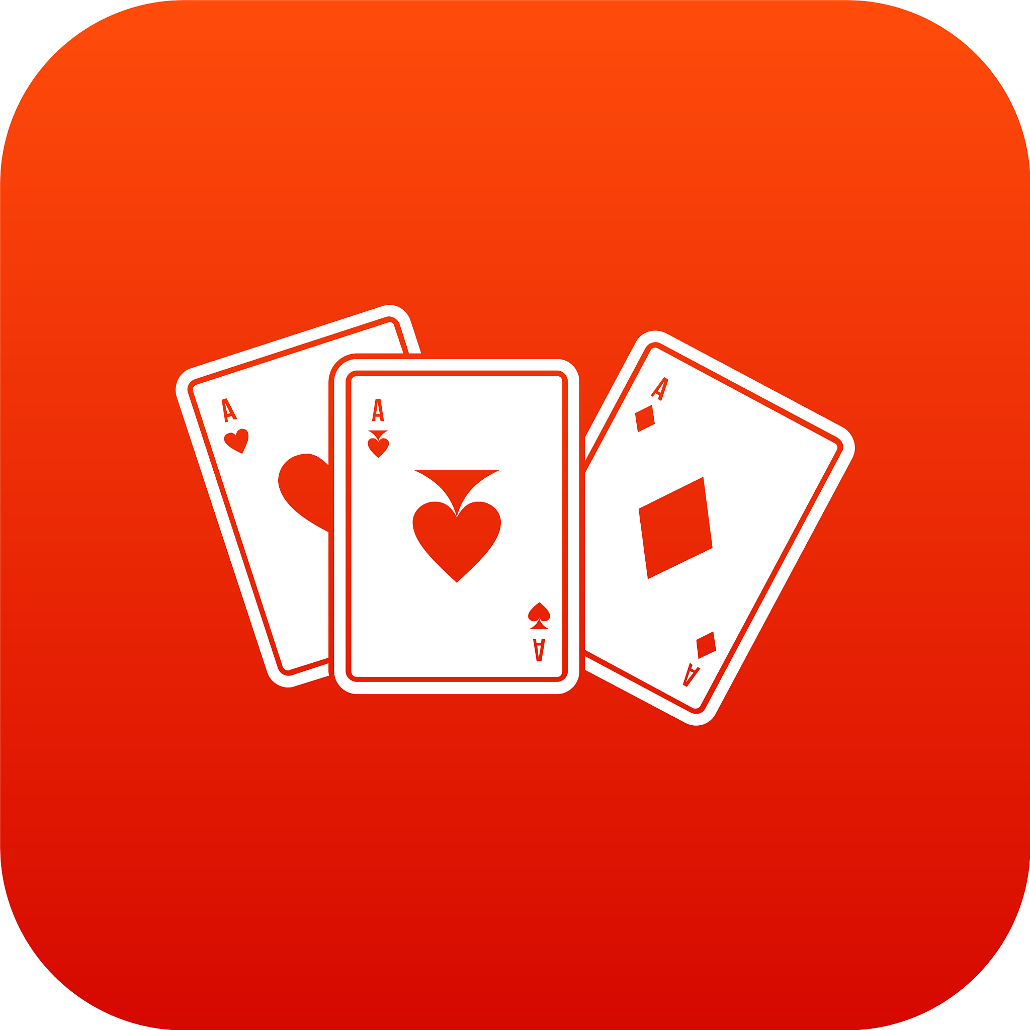 playing cards icon digital red
