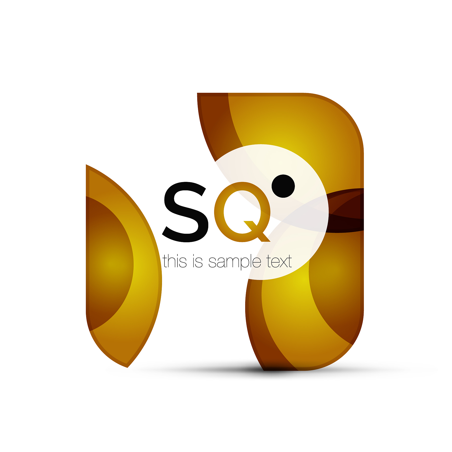 square geometric abstract business emblem