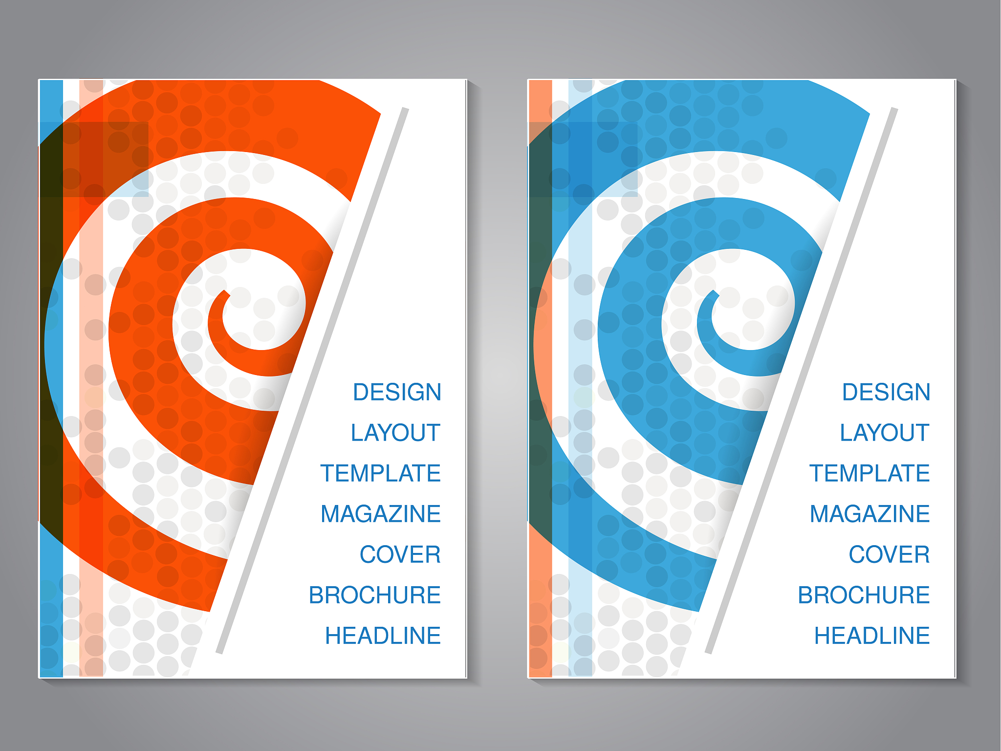 vector modern brochure with rectangle design, flyer with grey do