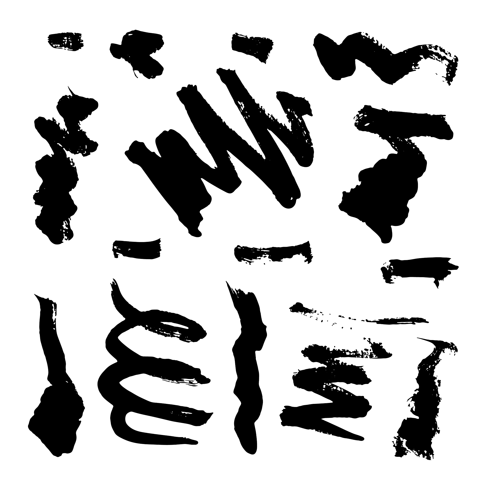 collection hand-drawn elements drops lines