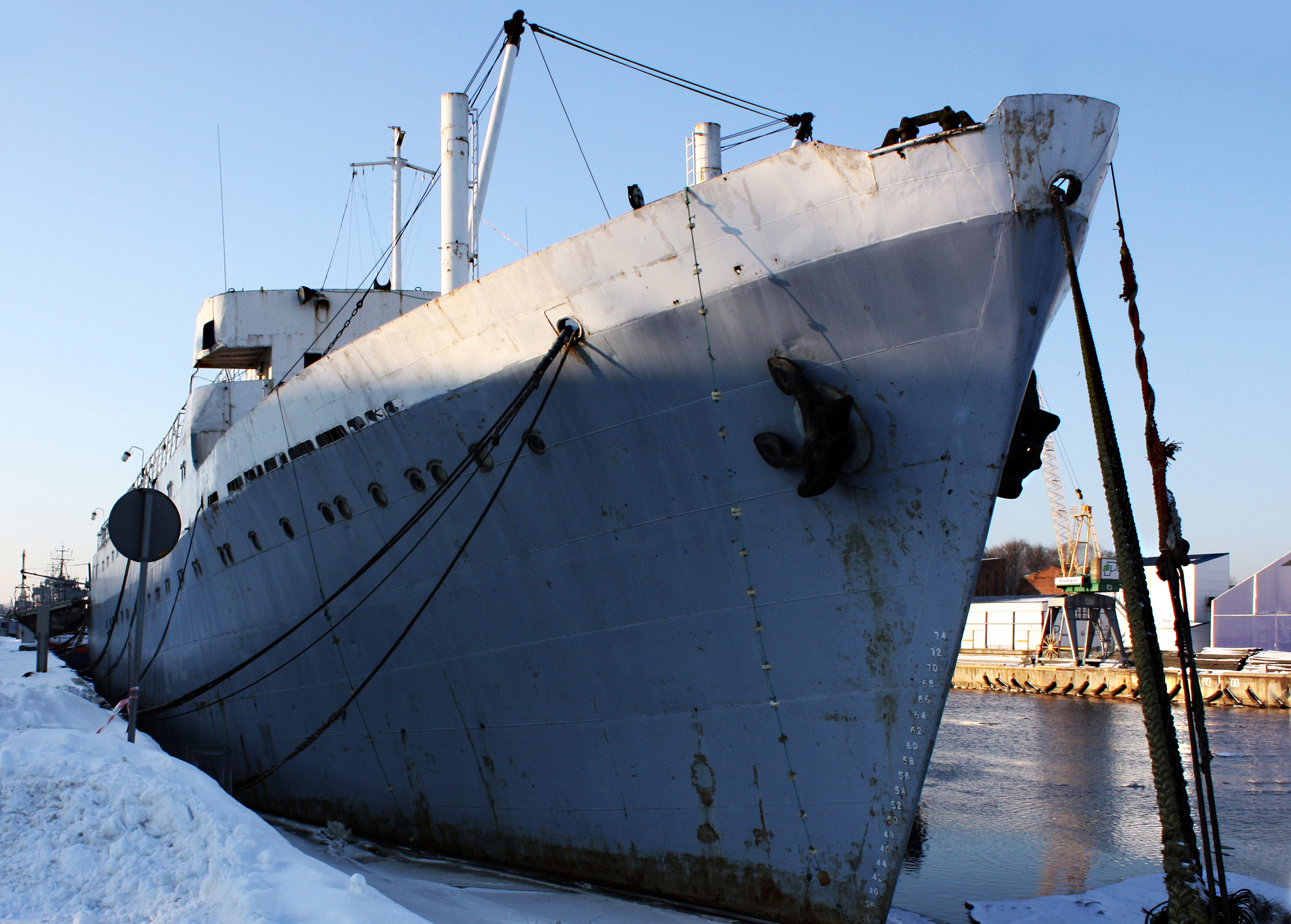 port in winter