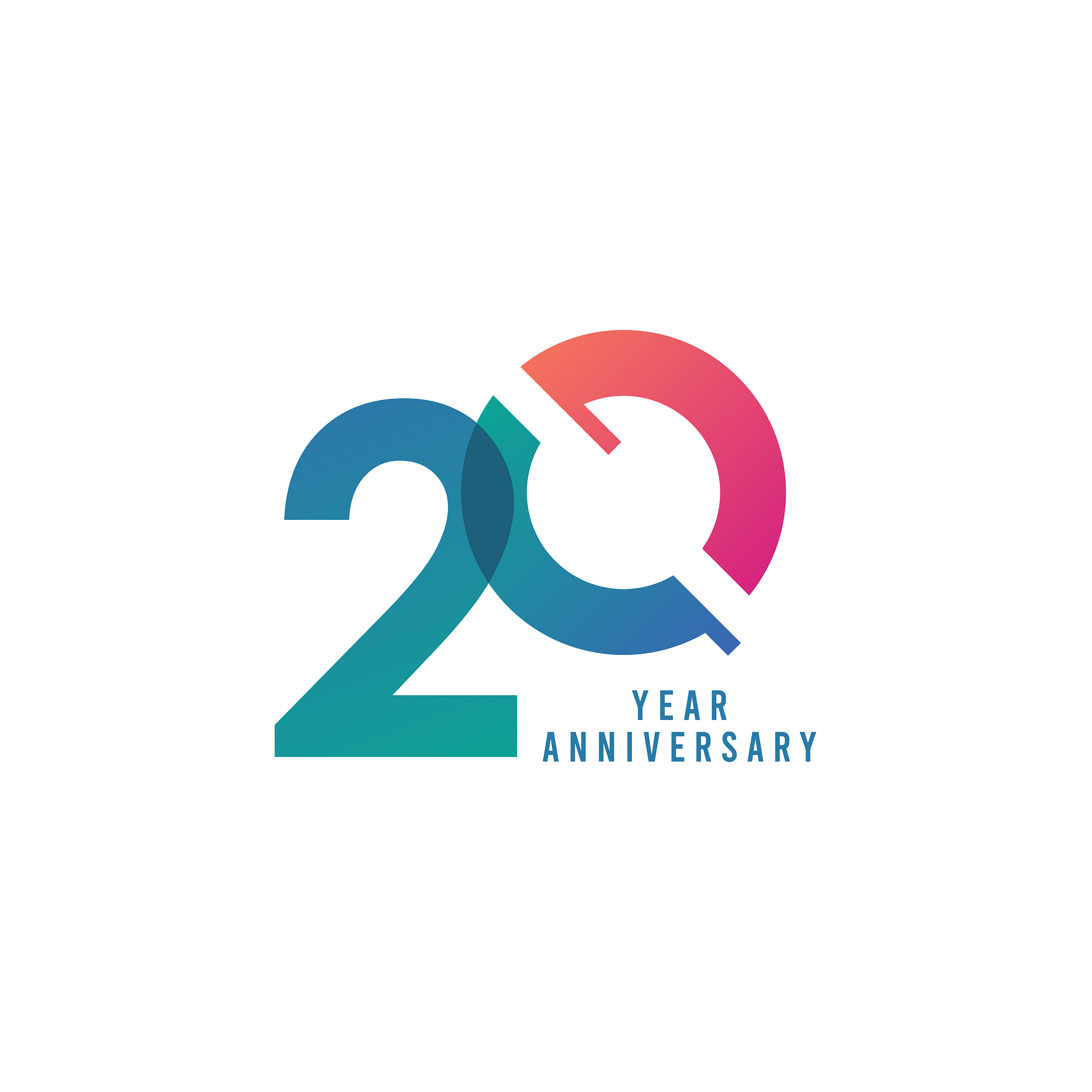 20 years anniversary template design