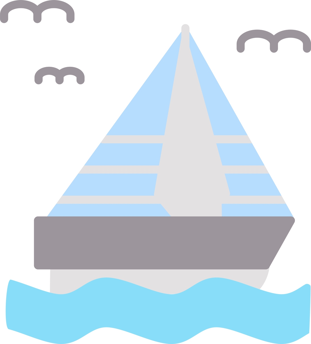 <strong>帆船</strong>扁平图标