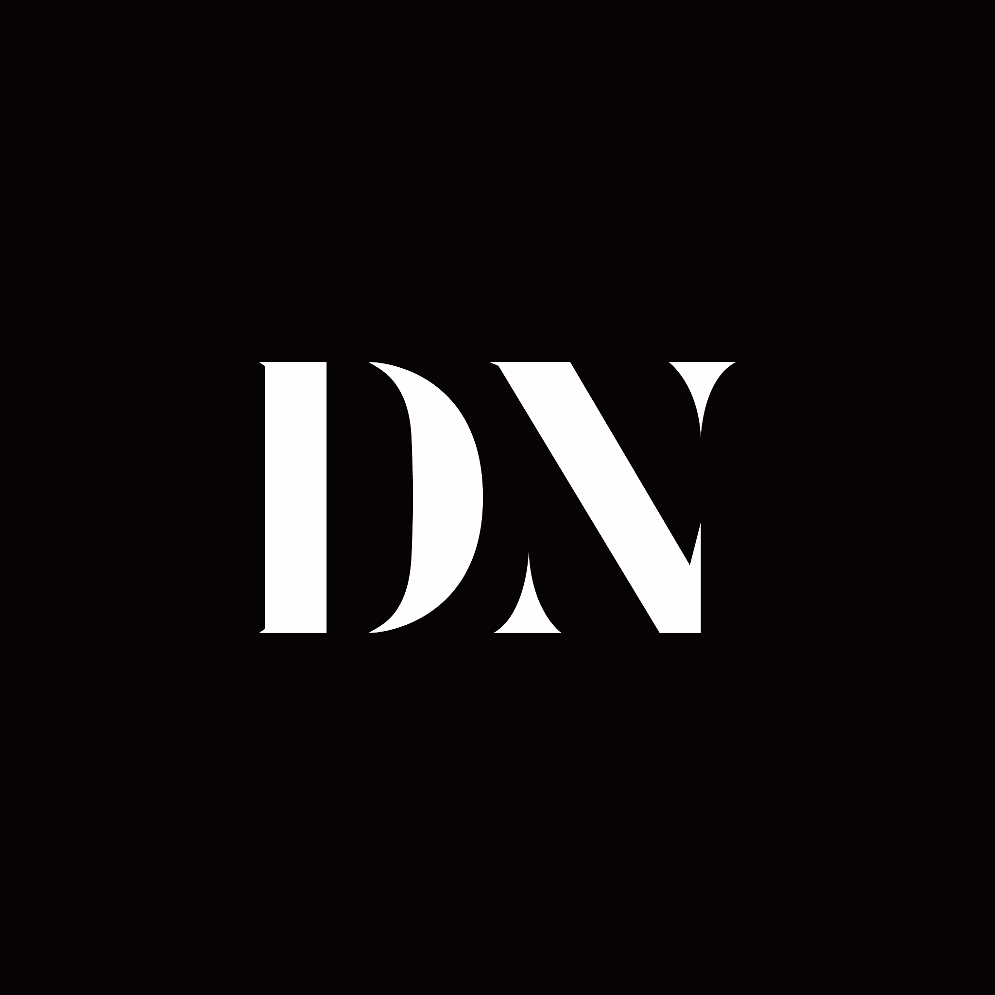 dn logo letter initial logo designs template