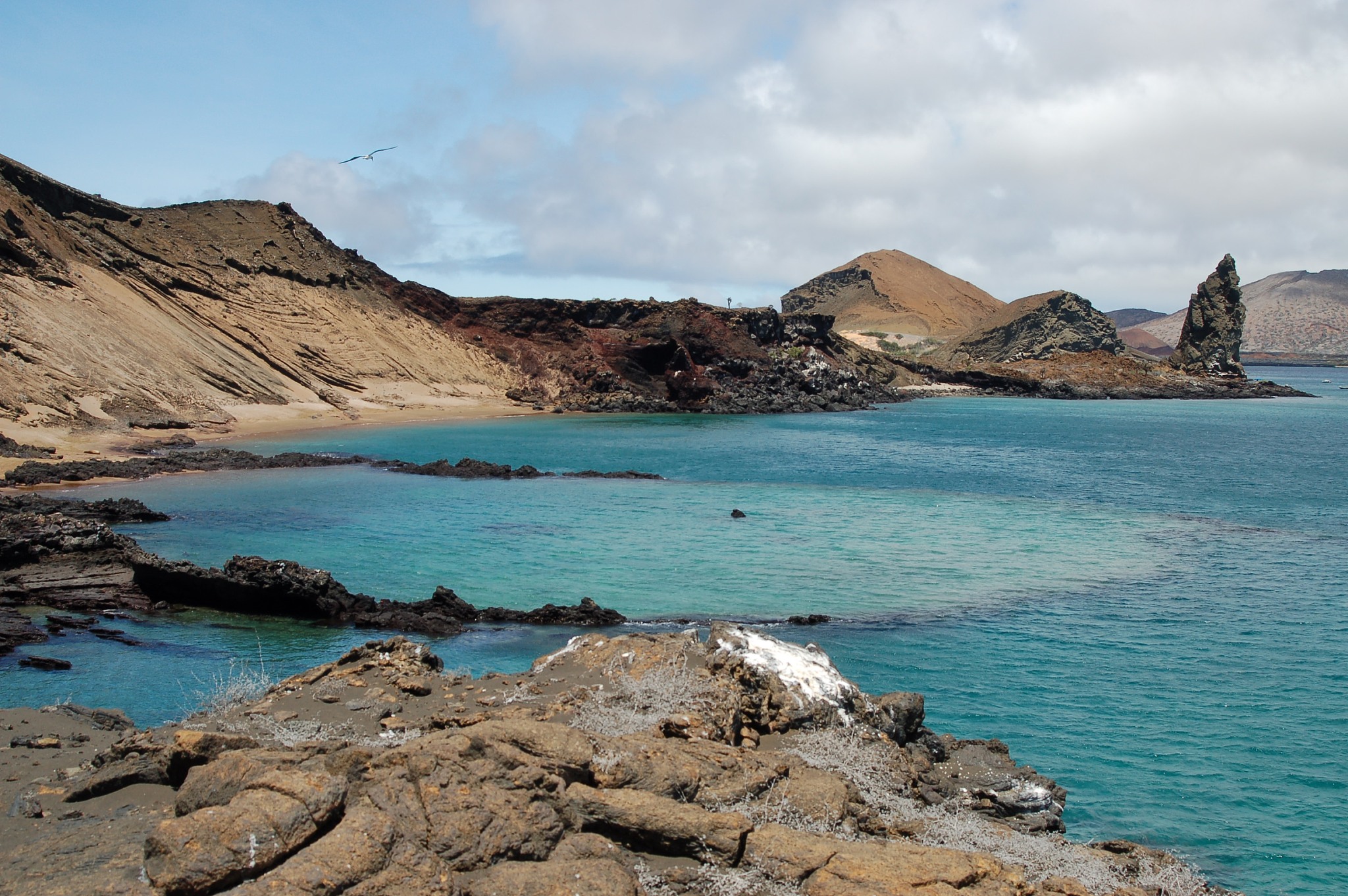 sunken volcanic crater, galapagos islands