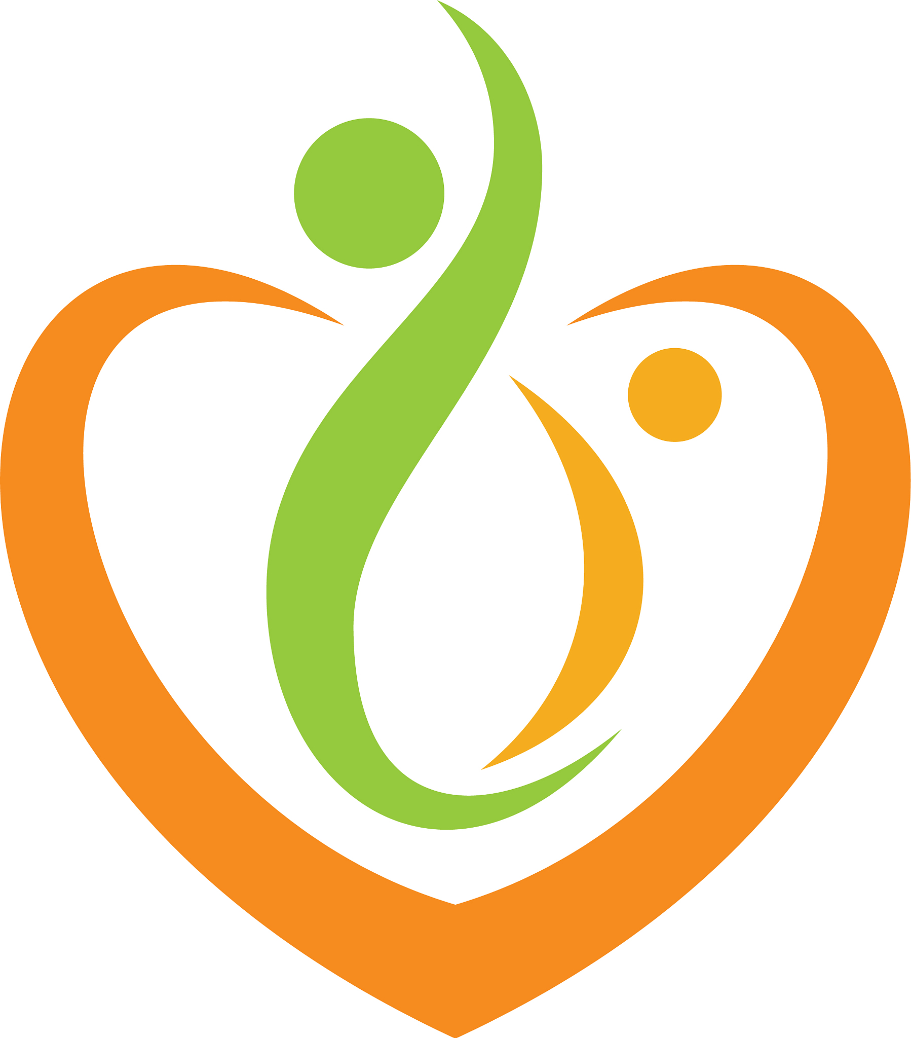 love joy heart couple logo
