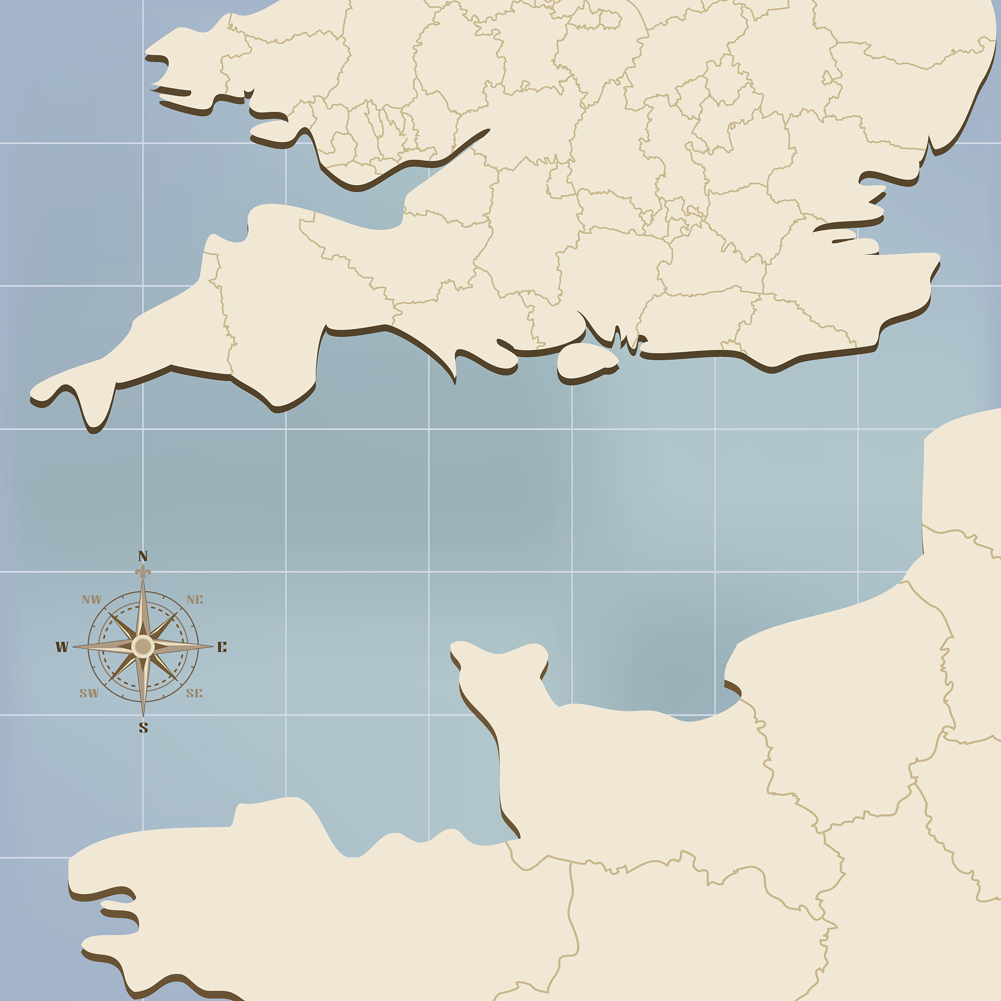 map of the english channel