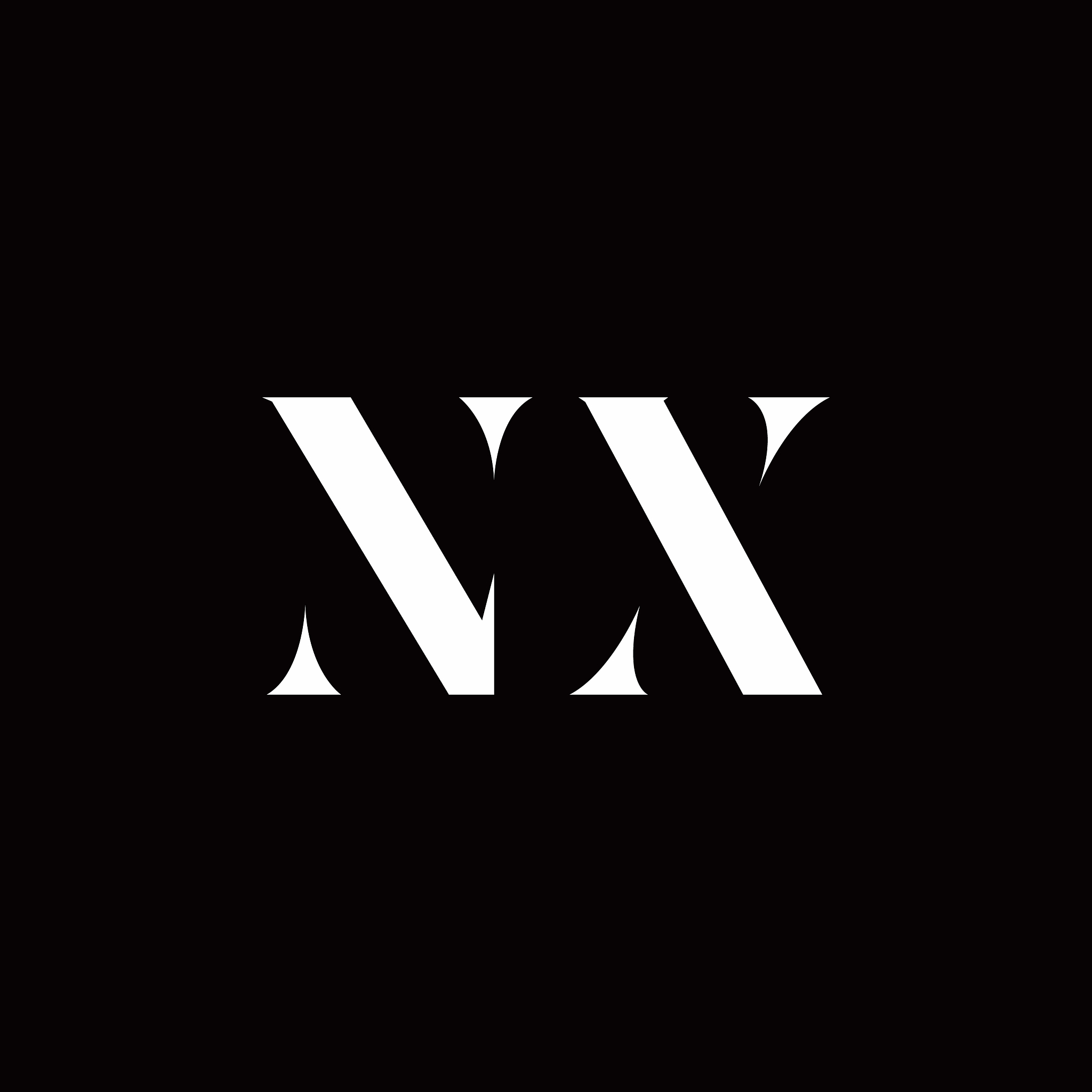 nx logo letter initial logo designs template