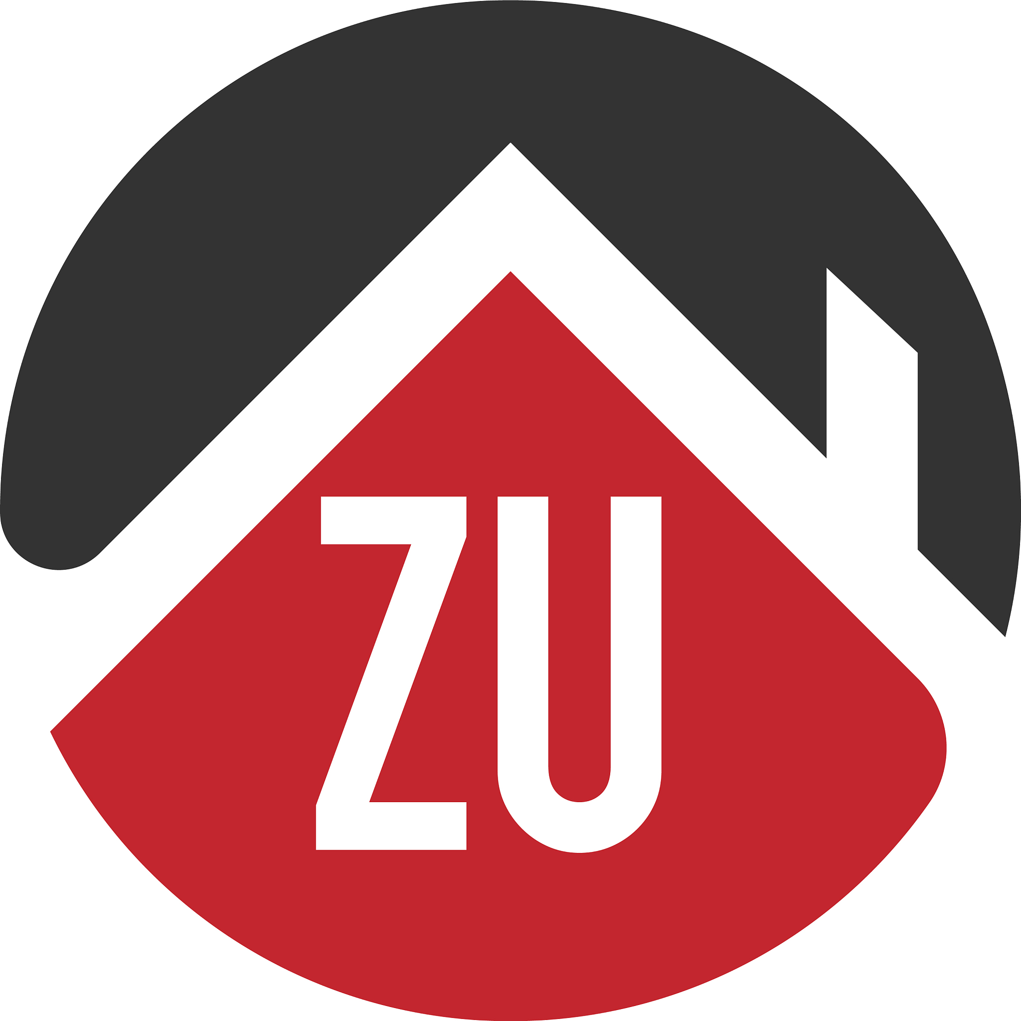 initial letter zu building logo design template
