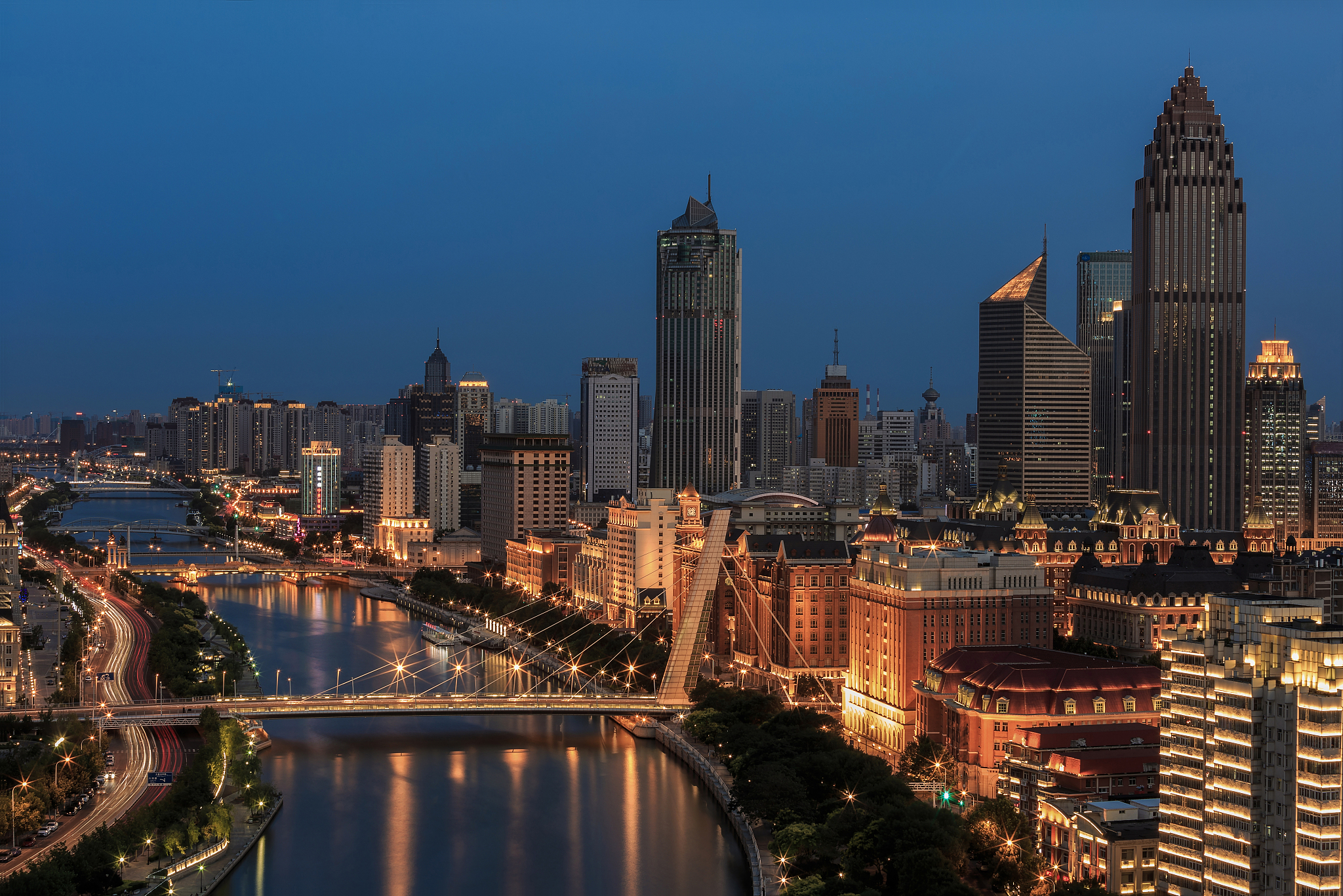 海河夜景
