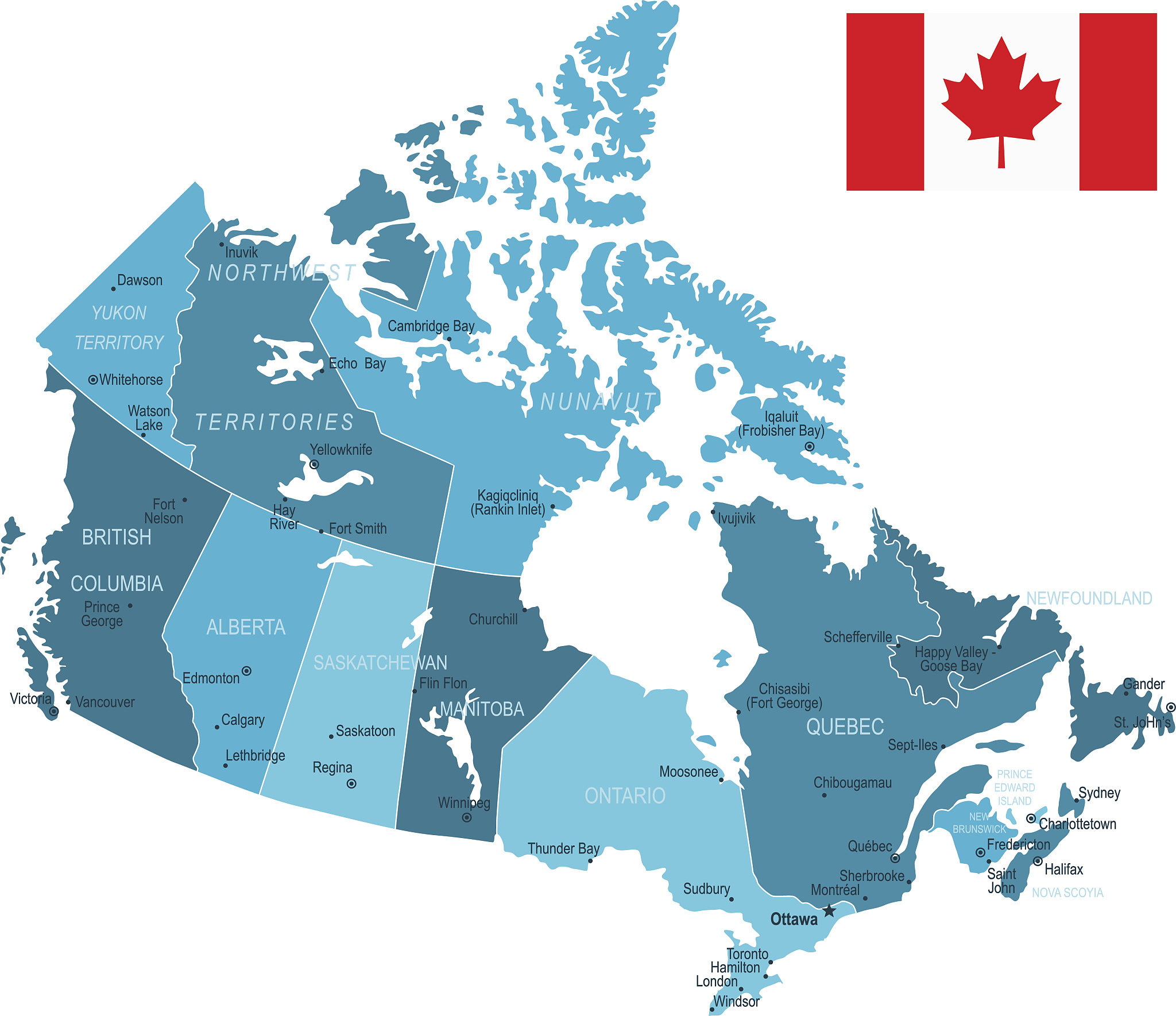 canada map