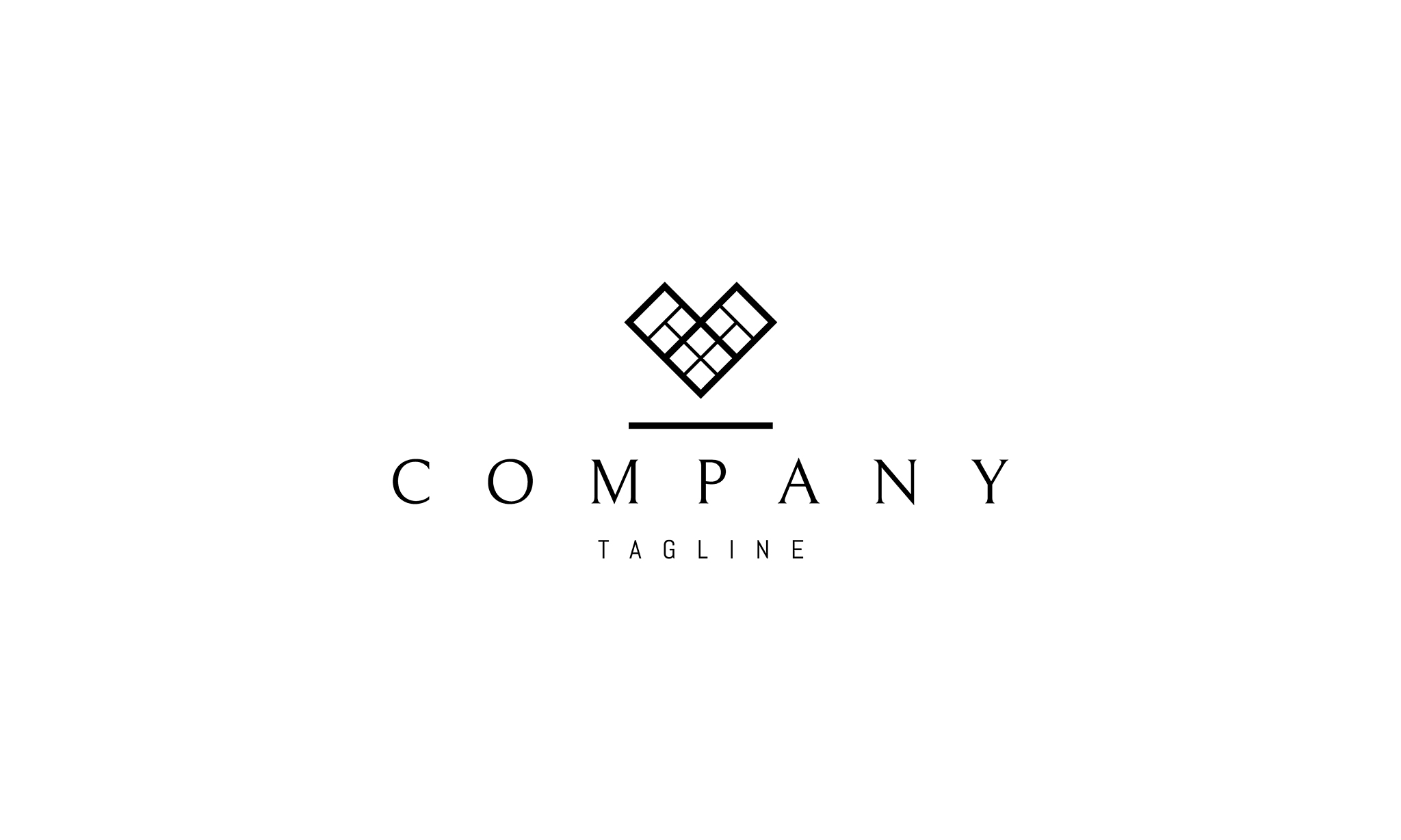 logo on which an abstract image windows