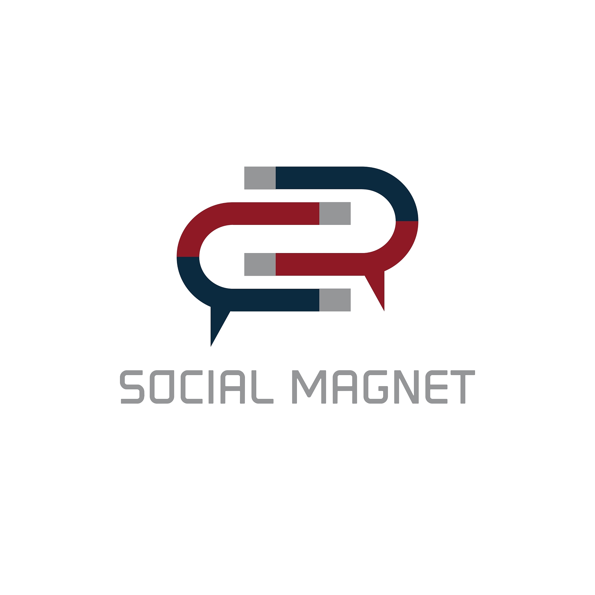 social magnet concept design template